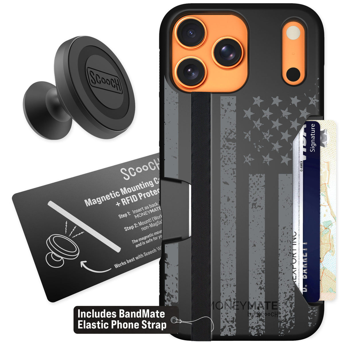 Scooch Moneymate Weathered Glory for iPhone 17 Pro Max — Starter Bundle
