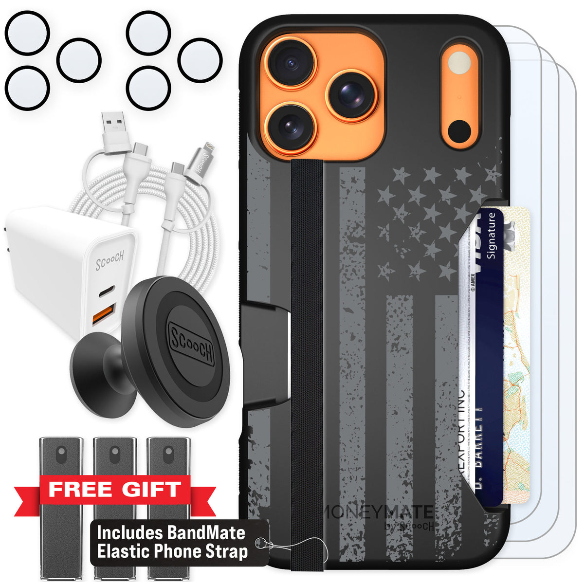 Scooch Moneymate Weathered Glory for iPhone 17 Pro Max — Ultimate Bundle