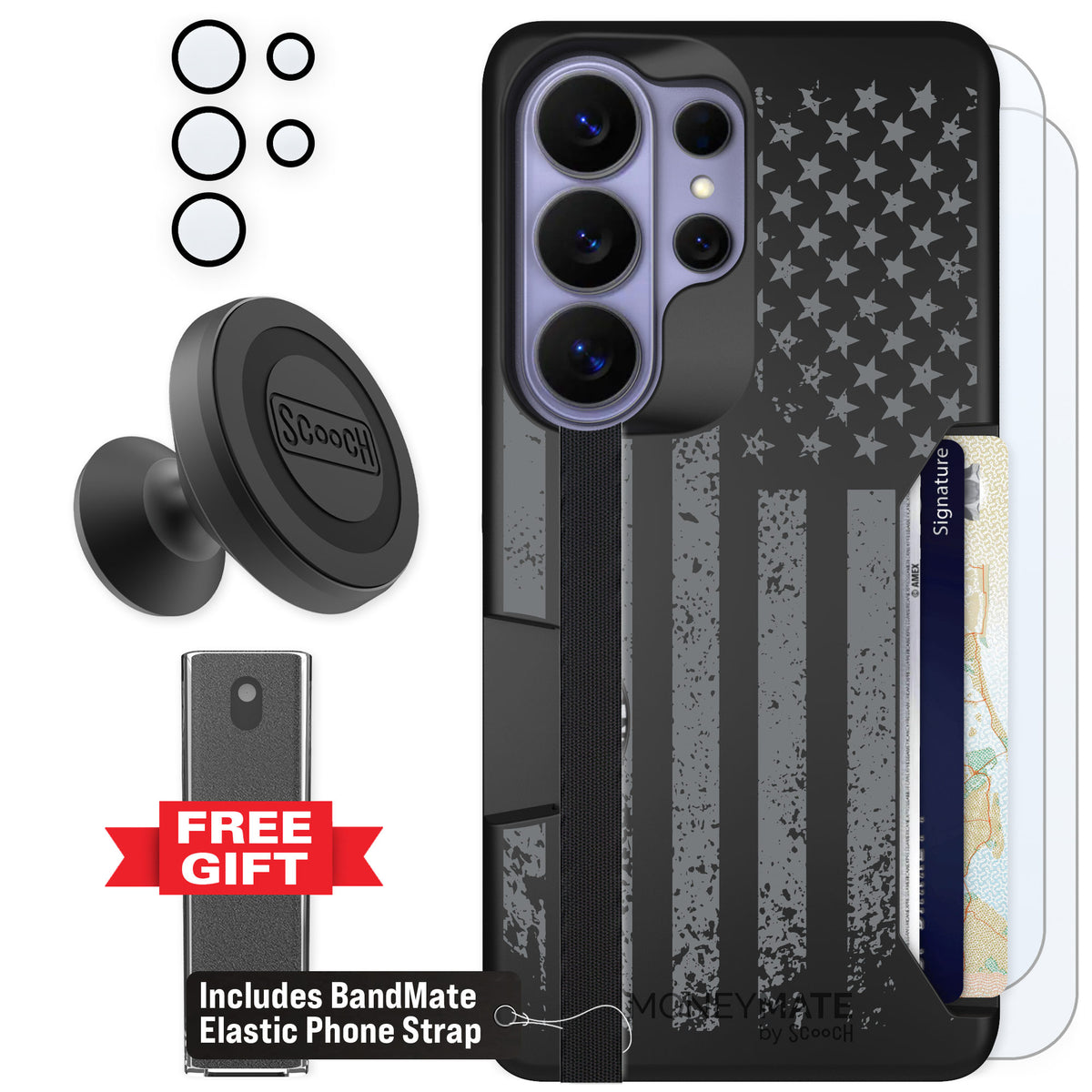 Scooch Moneymate Weathered Glory for Galaxy S26 Ultra — Defender Bundle