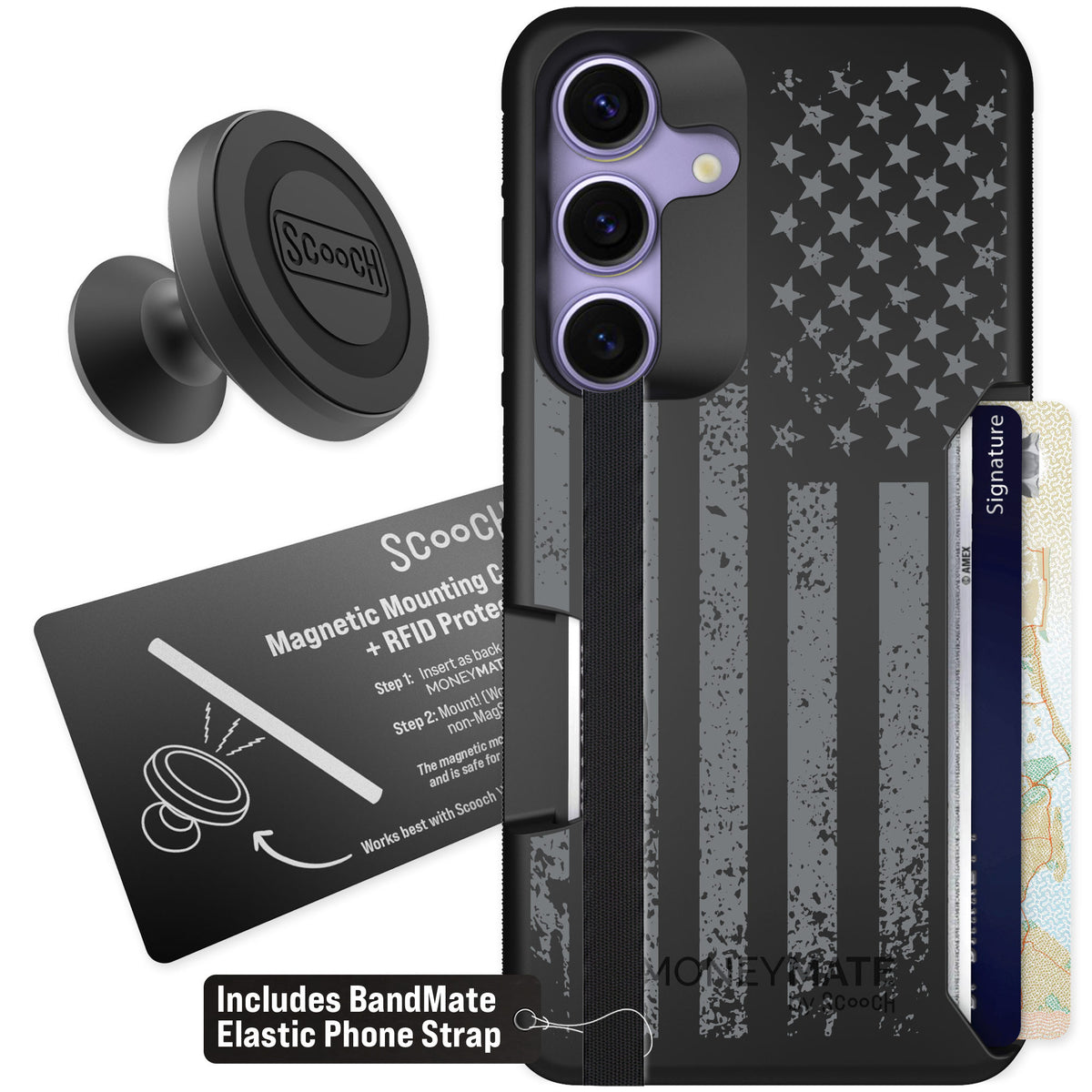 Scooch Moneymate Weathered Glory for Galaxy S25 — Starter Bundle