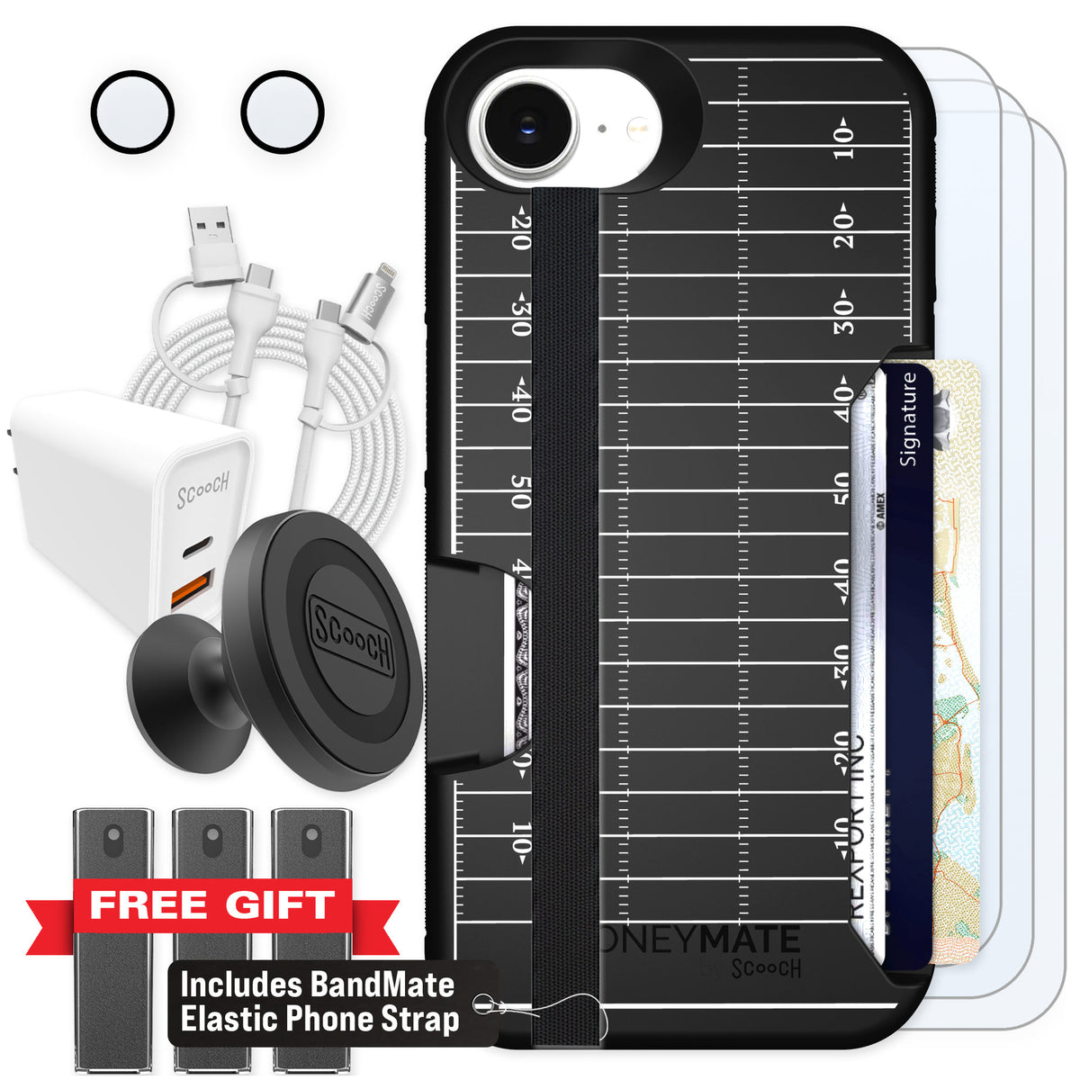 Scooch Moneymate Yard Lines for iPhone 16e β Ultimate Bundle