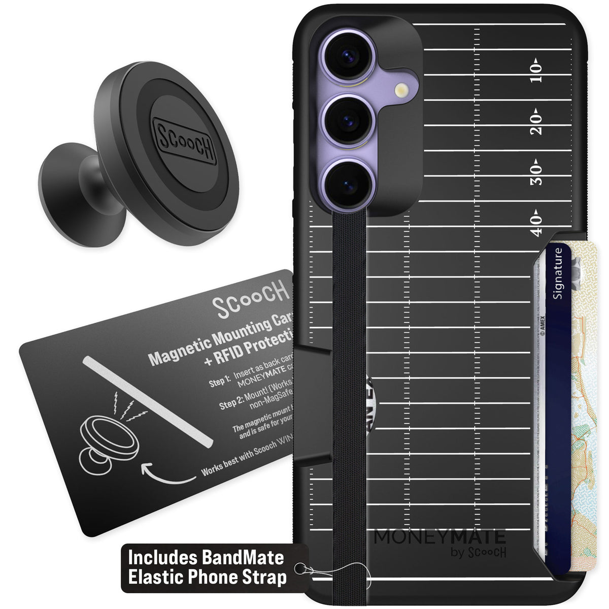 Scooch Moneymate Yard Lines for Galaxy S25+ β Starter Bundle