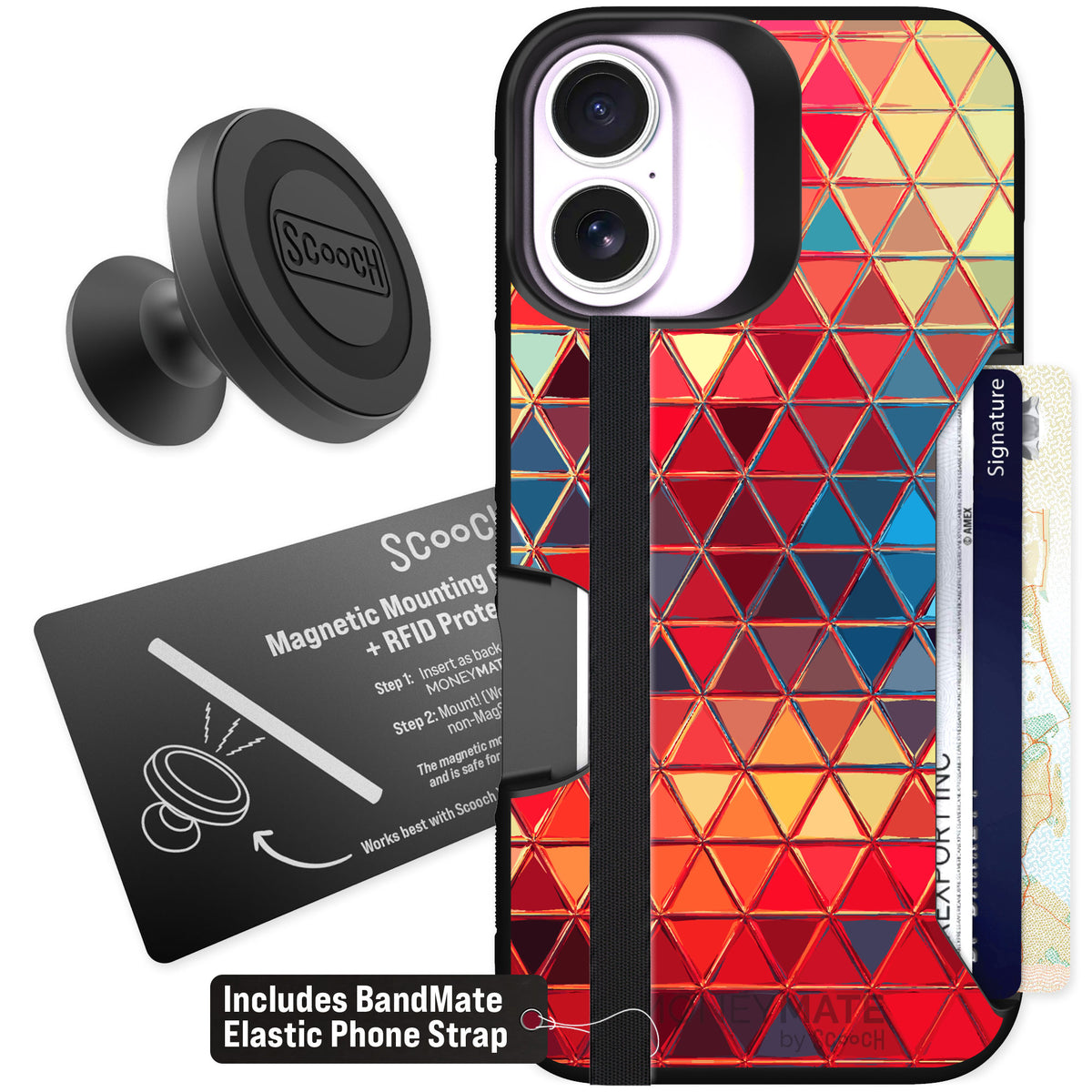 Scooch Moneymate Festive Glass for iPhone 17 β Starter Bundle