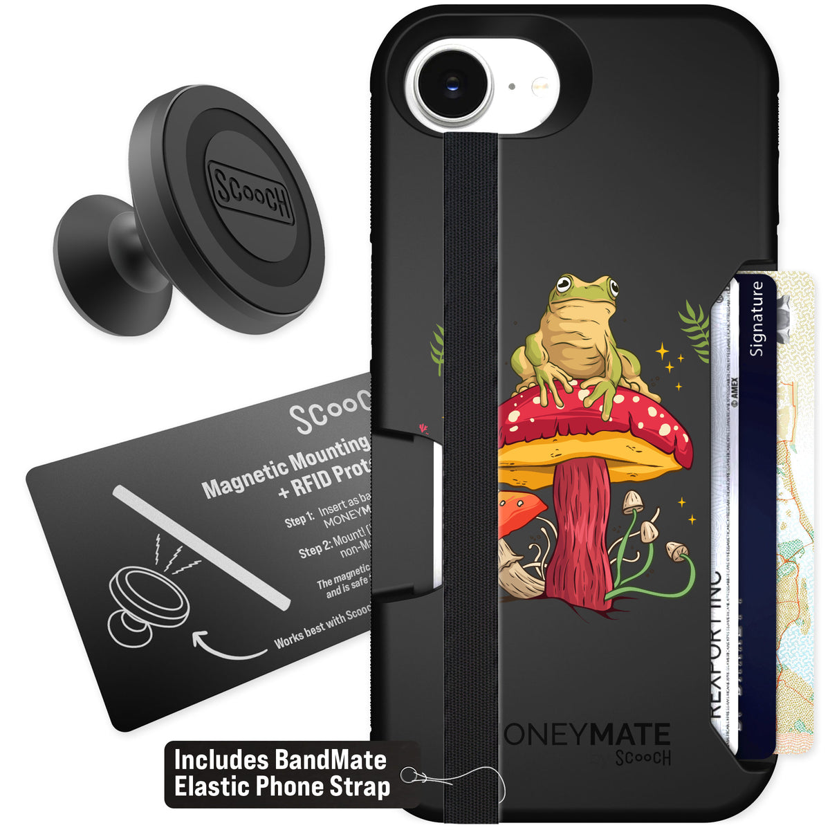 Scooch Moneymate Toadstool Frog for iPhone 17e β Starter Bundle