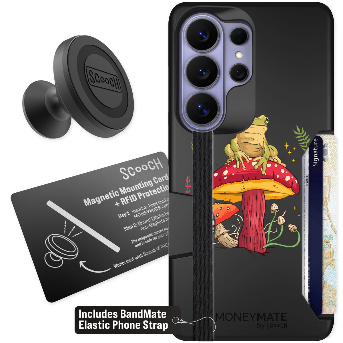 Scooch Moneymate Toadstool Frog for Galaxy S26 Ultra β Starter Bundle