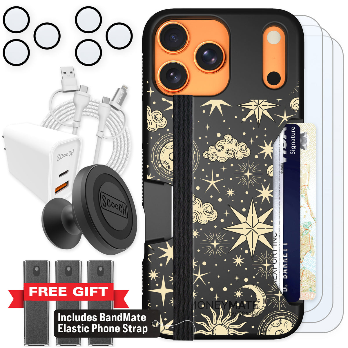 Scooch Moneymate Celestial Sleep for iPhone 17 Pro Max — Ultimate Bundle