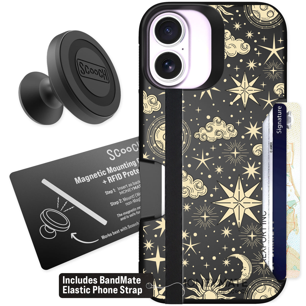 Scooch Moneymate Celestial Sleep for iPhone 17 — Starter Bundle