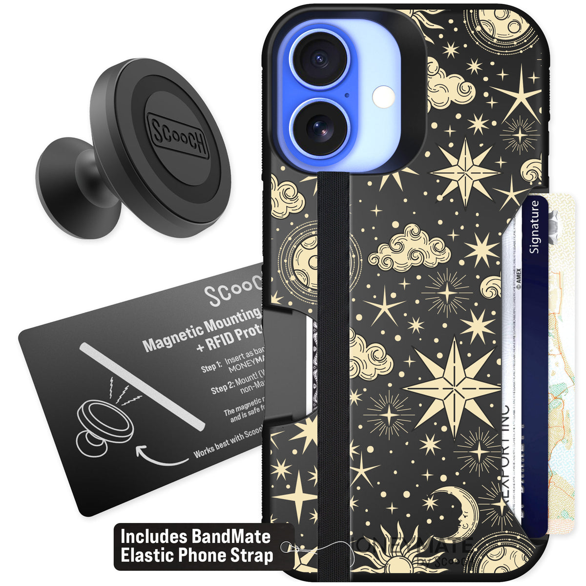 Scooch Moneymate Celestial Sleep for iPhone 16 — Starter Bundle