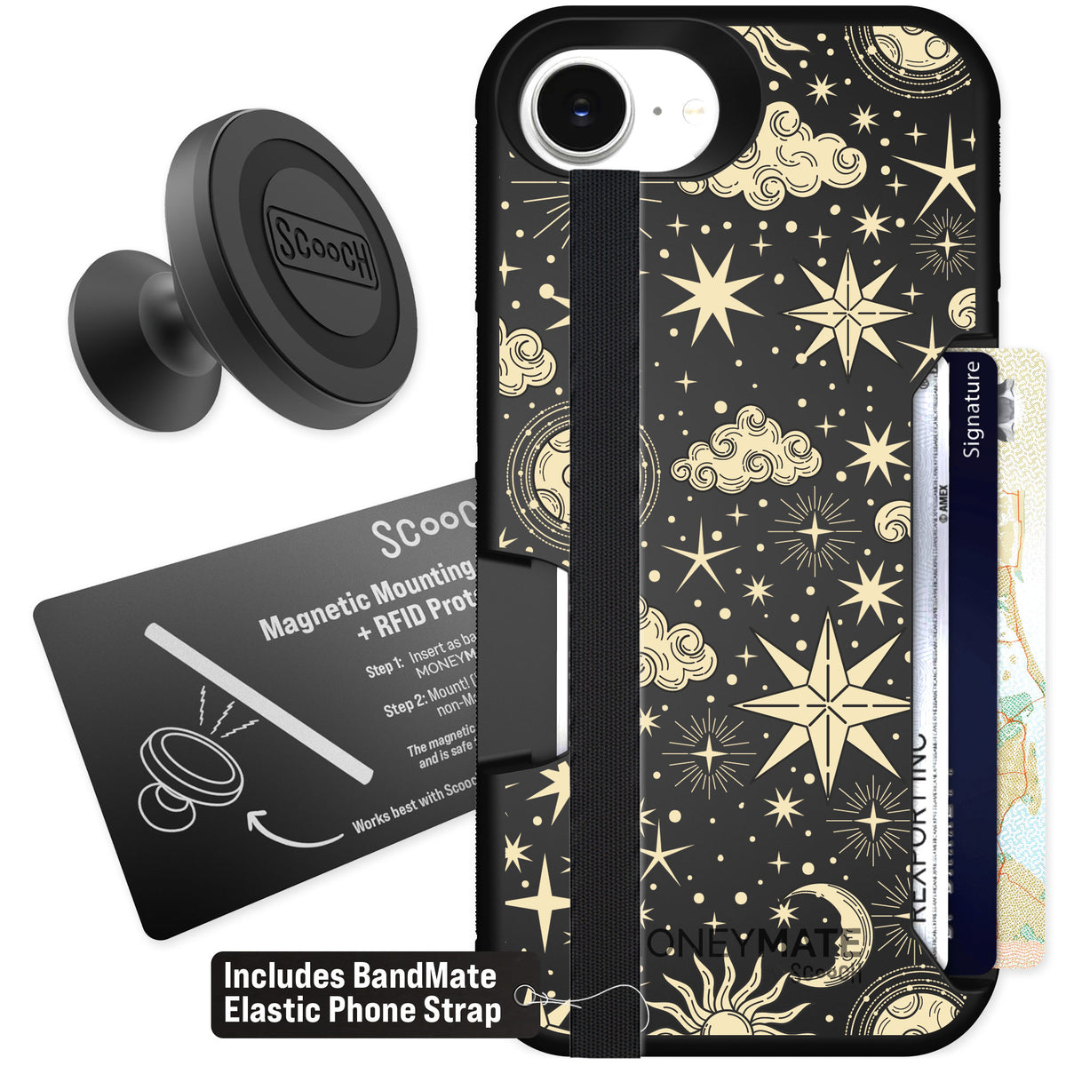 Scooch Moneymate Celestial Sleep for iPhone 16e — Starter Bundle