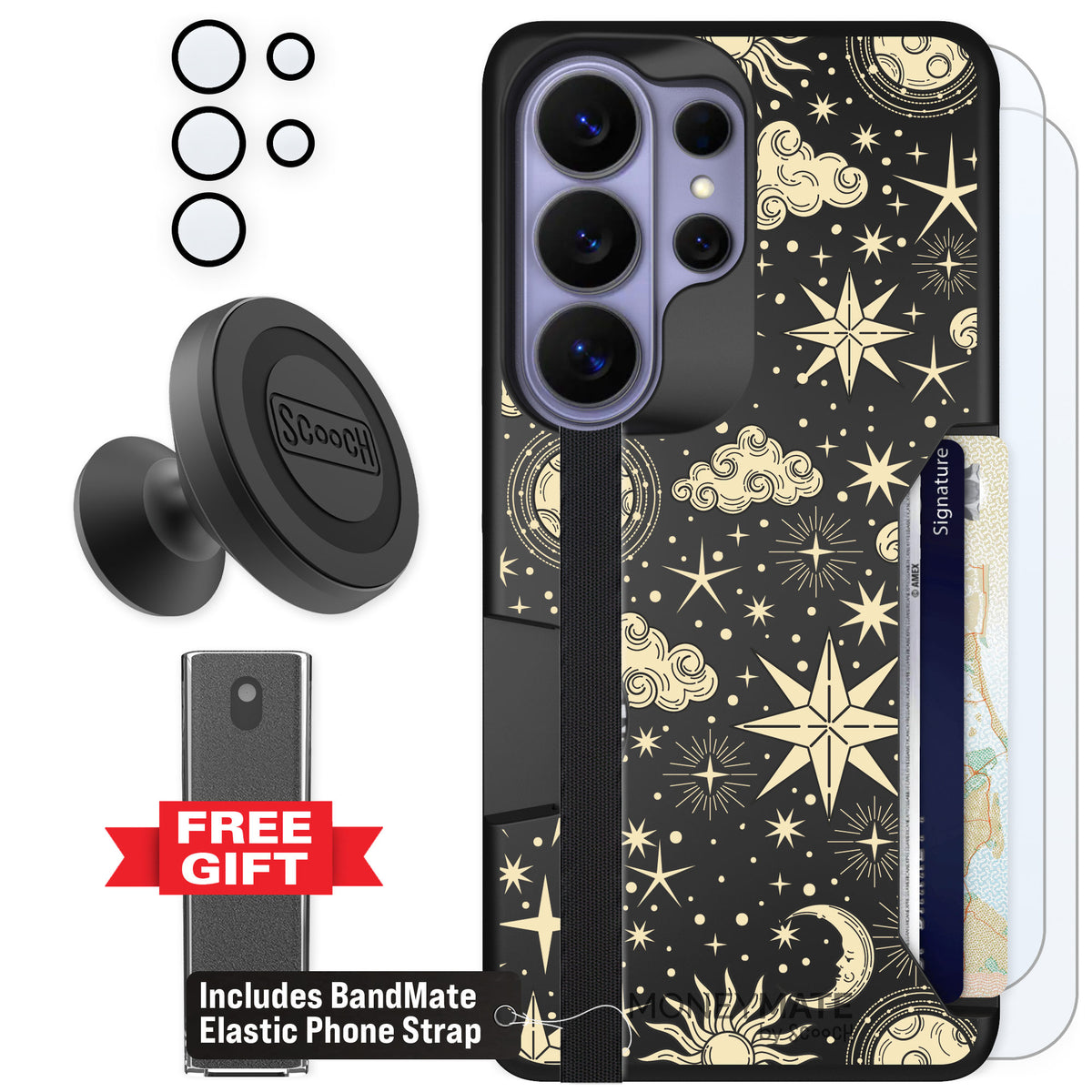 Scooch Moneymate Celestial Sleep for Galaxy S26 Ultra — Defender Bundle