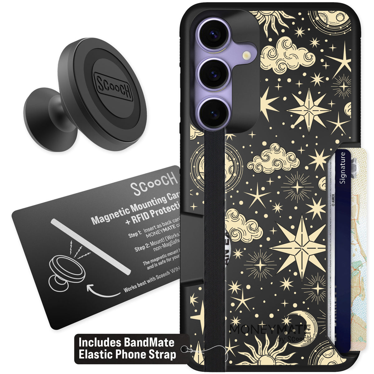 Scooch Moneymate Celestial Sleep for Galaxy S25+ — Starter Bundle