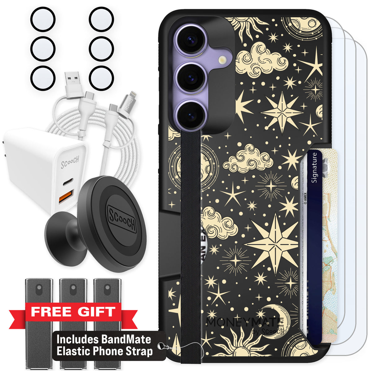 Scooch Moneymate Celestial Sleep for Galaxy S25+ — Ultimate Bundle