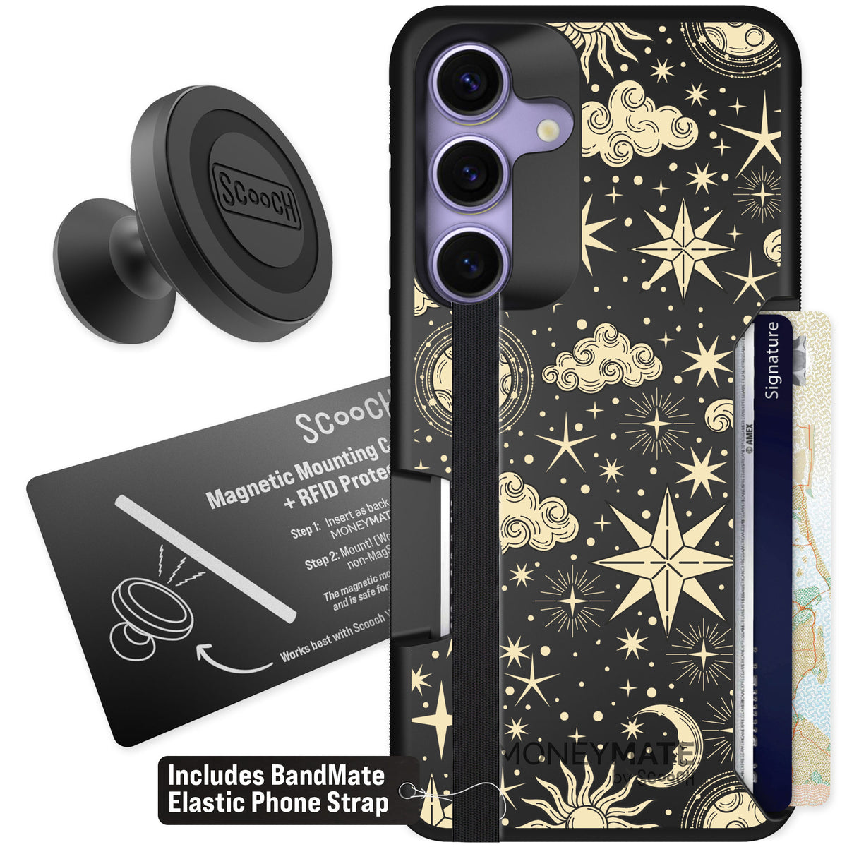 Scooch Moneymate Celestial Sleep for Galaxy S25 — Starter Bundle