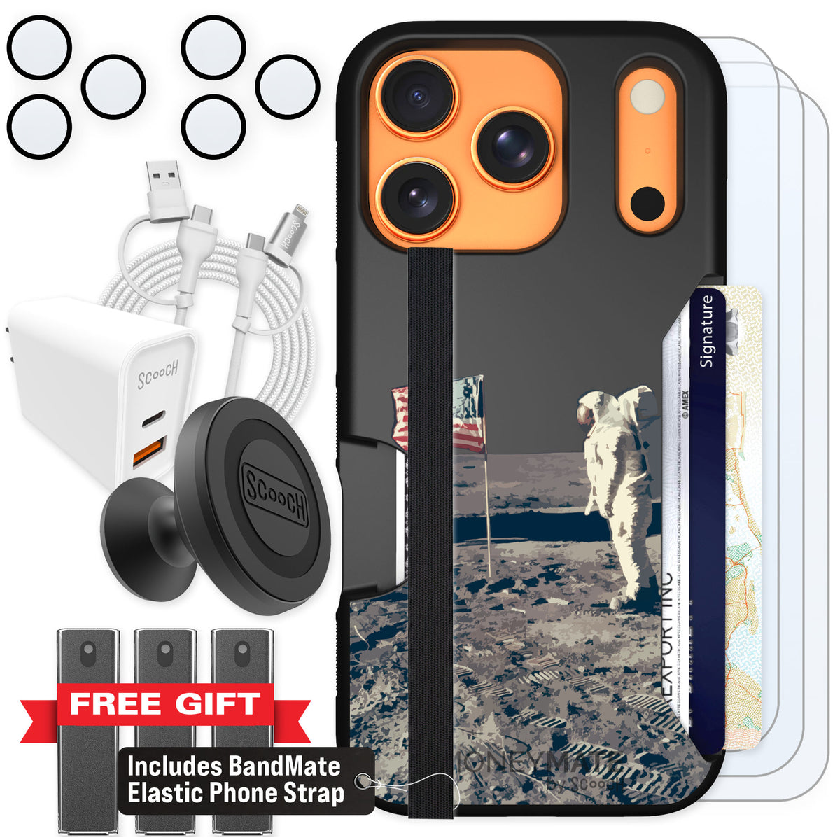 Scooch Moneymate Lunar Landing for iPhone 17 Pro β Ultimate Bundle