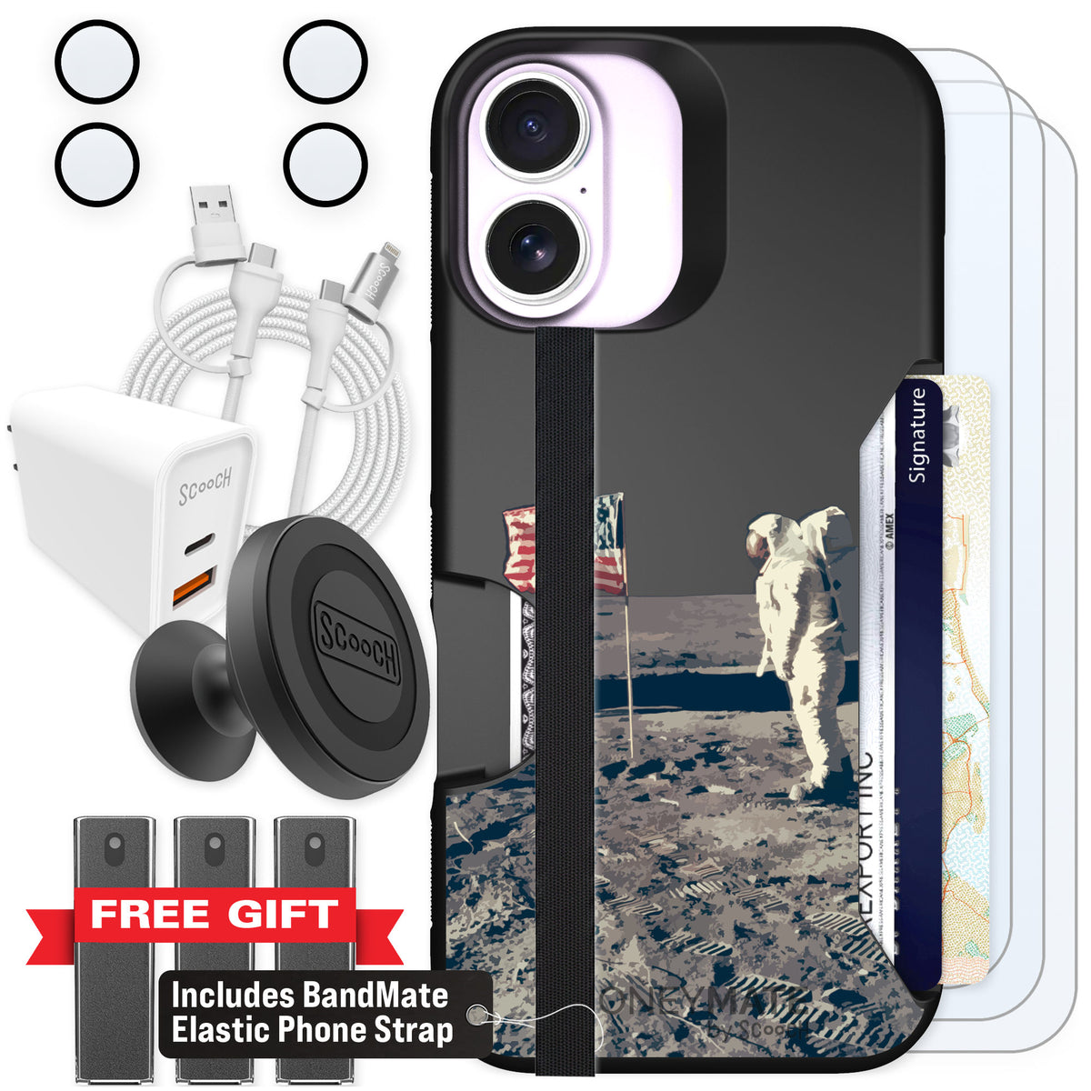 Scooch Moneymate Lunar Landing for iPhone 17 β Ultimate Bundle
