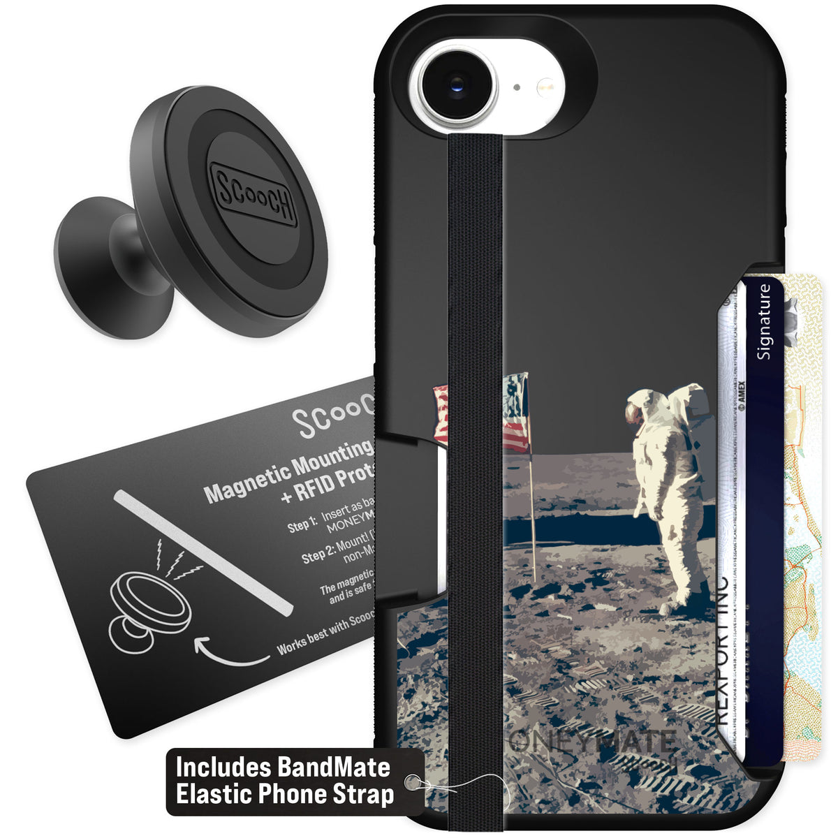 Scooch Moneymate Lunar Landing for iPhone 16e β Starter Bundle