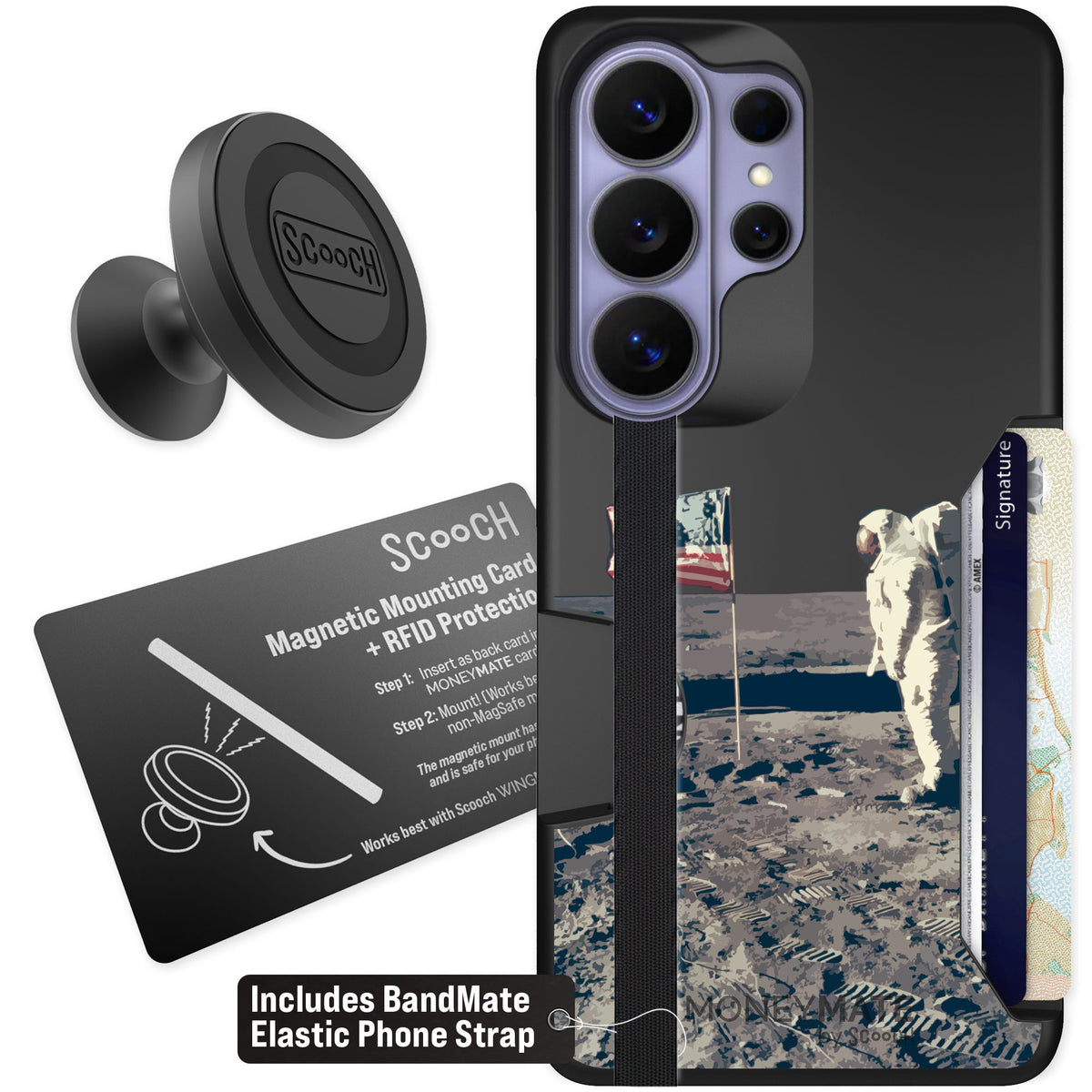 Scooch Moneymate Lunar Landing for Galaxy S26 Ultra β Starter Bundle
