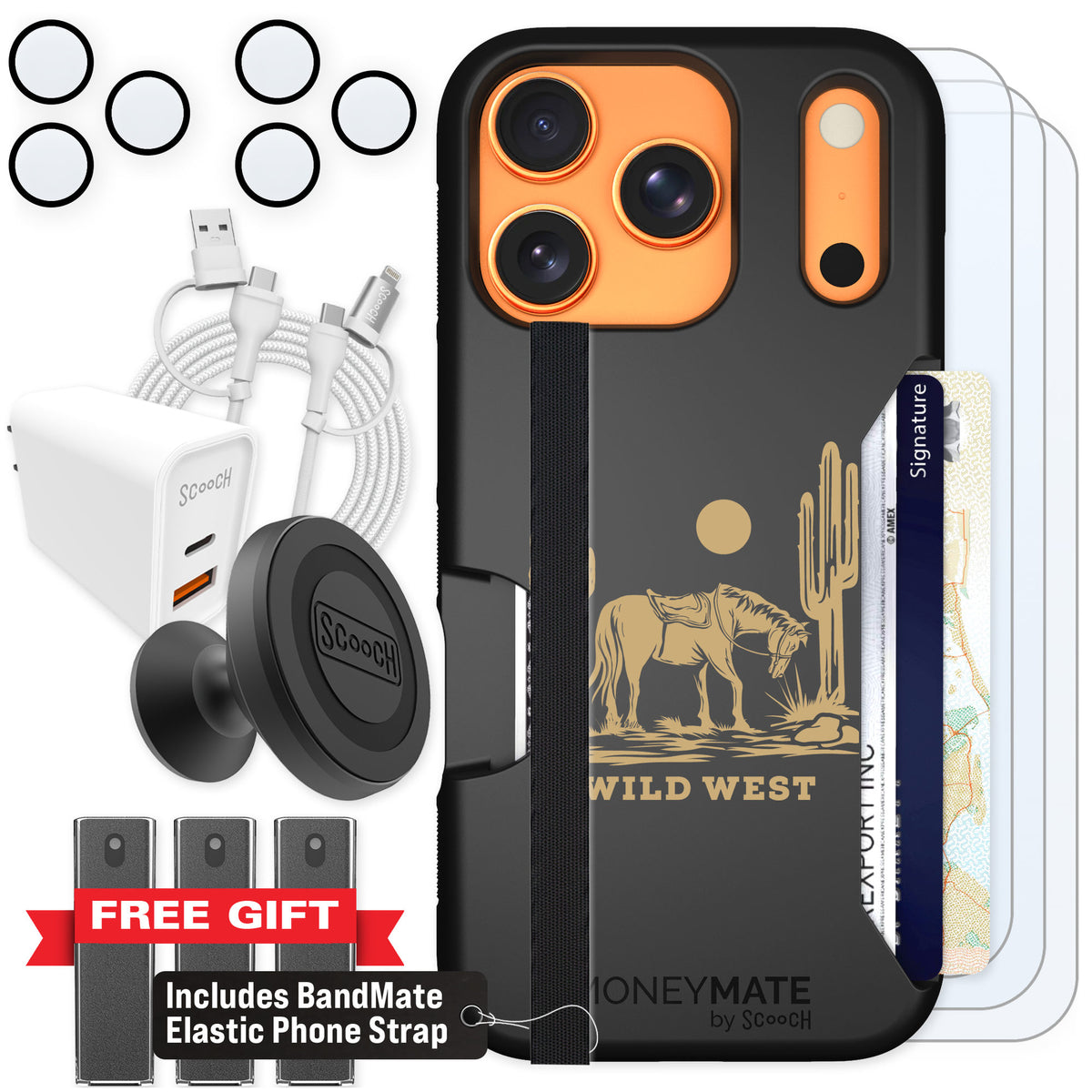 Scooch Moneymate Wild West for iPhone 17 Pro β Ultimate Bundle