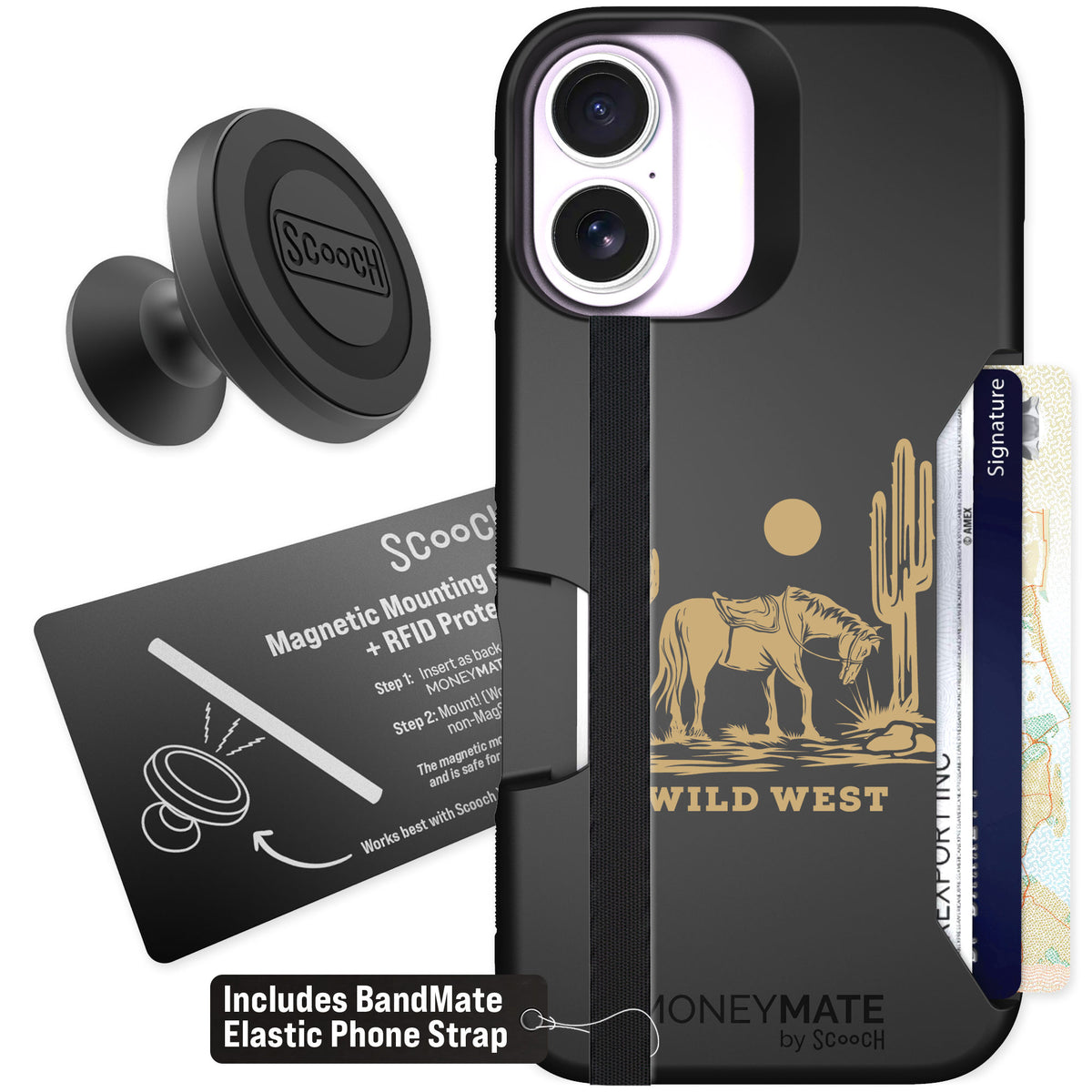 Scooch Moneymate Wild West for iPhone 17 β Starter Bundle