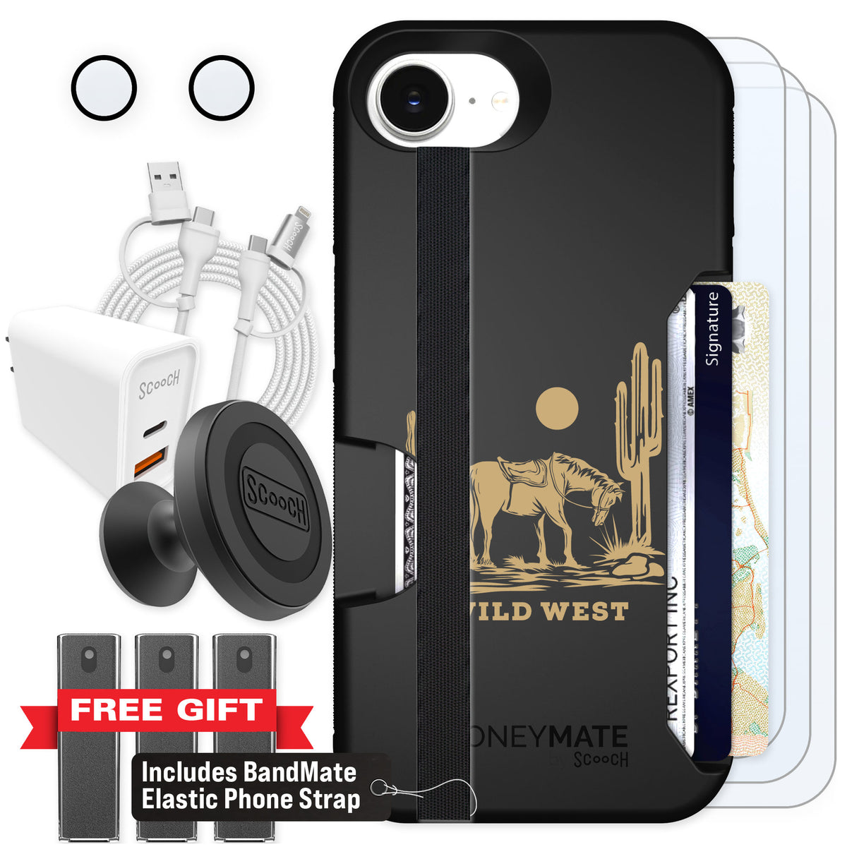 Scooch Moneymate Wild West for iPhone 16e β Ultimate Bundle