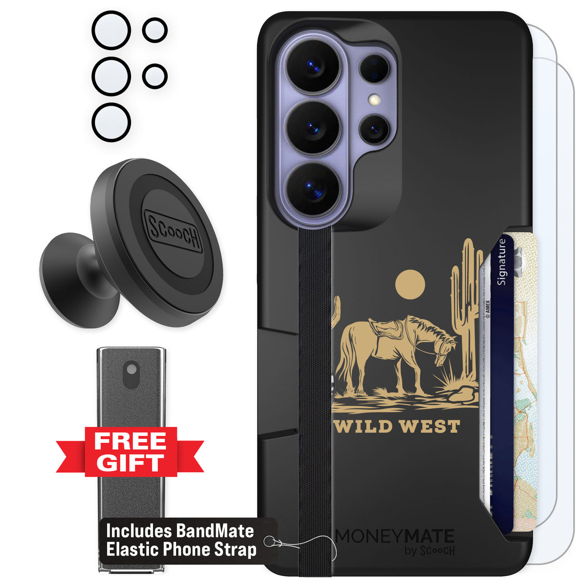 Scooch Moneymate Wild West for Galaxy S26 Ultra β Defender Bundle