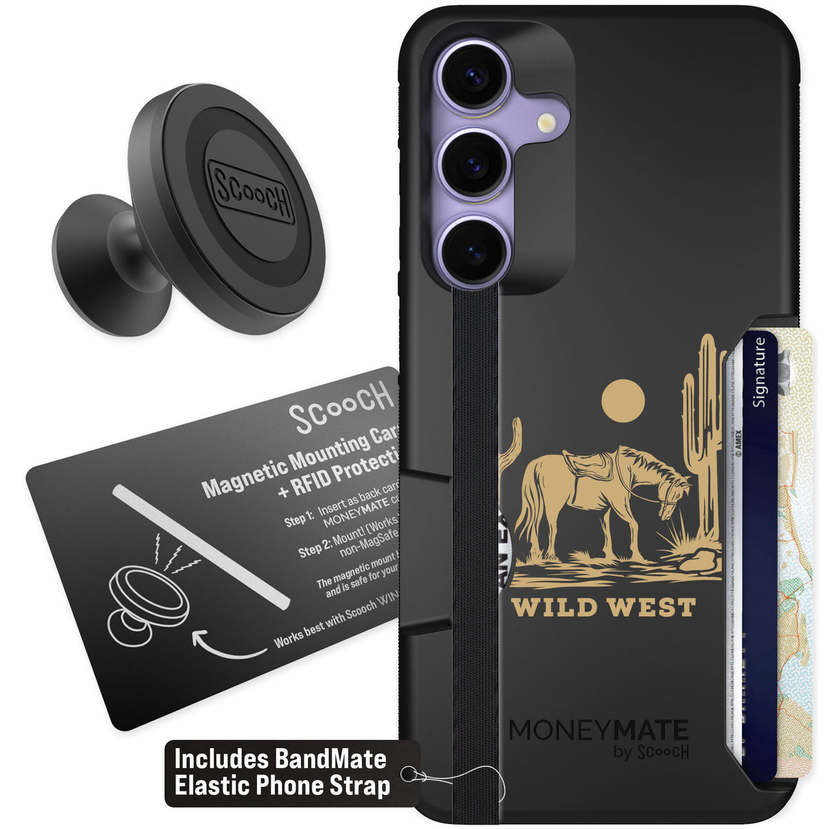 Scooch Moneymate Wild West for Galaxy S25+ β Starter Bundle