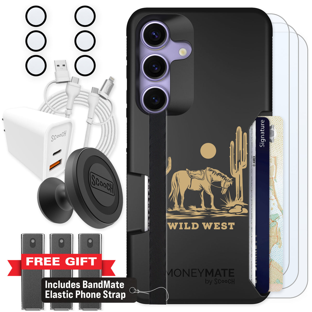 Scooch Moneymate Wild West for Galaxy S25 β Ultimate Bundle