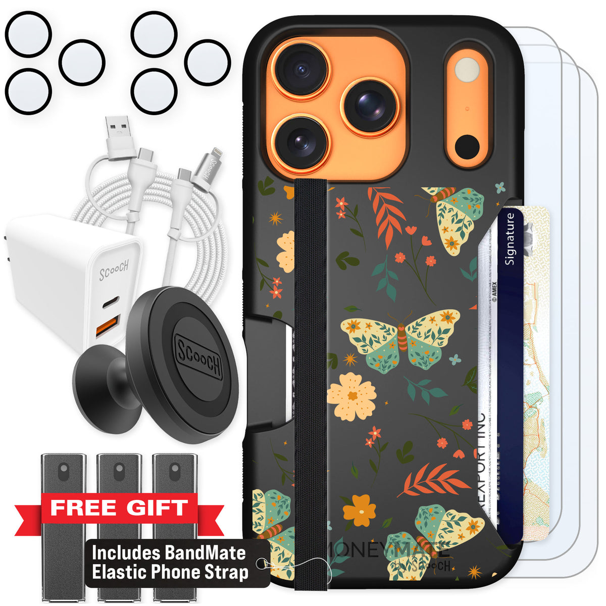 Scooch Moneymate Boho Nights for iPhone 17 Pro β Ultimate Bundle