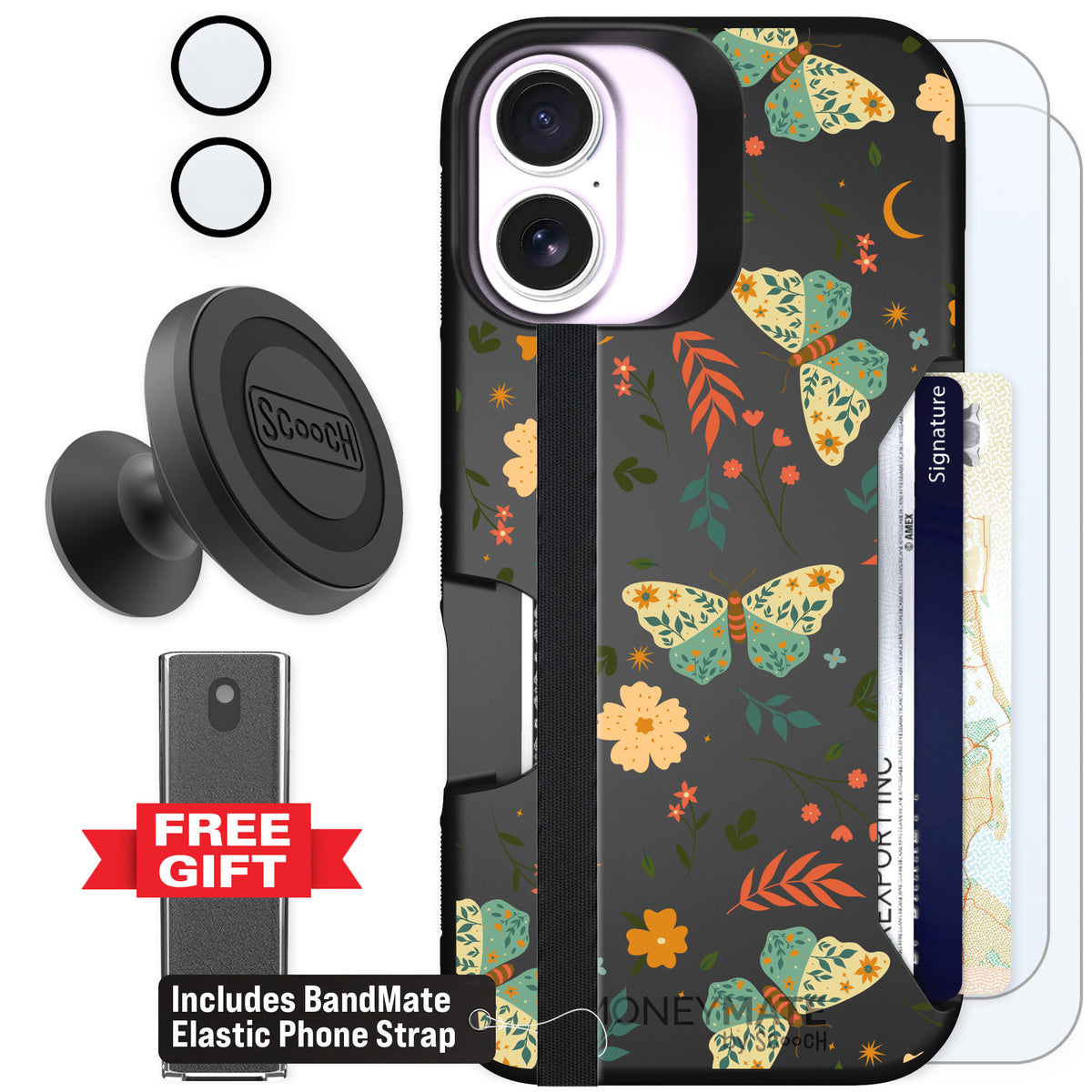 Scooch Moneymate Boho Nights for iPhone 17 β Defender Bundle