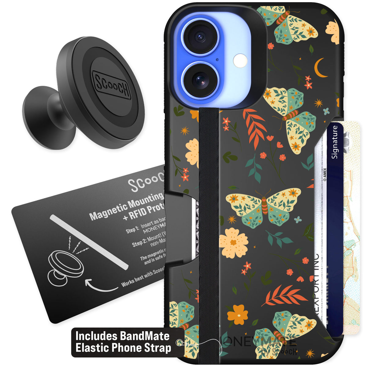 Scooch Moneymate Boho Nights for iPhone 16 β Starter Bundle