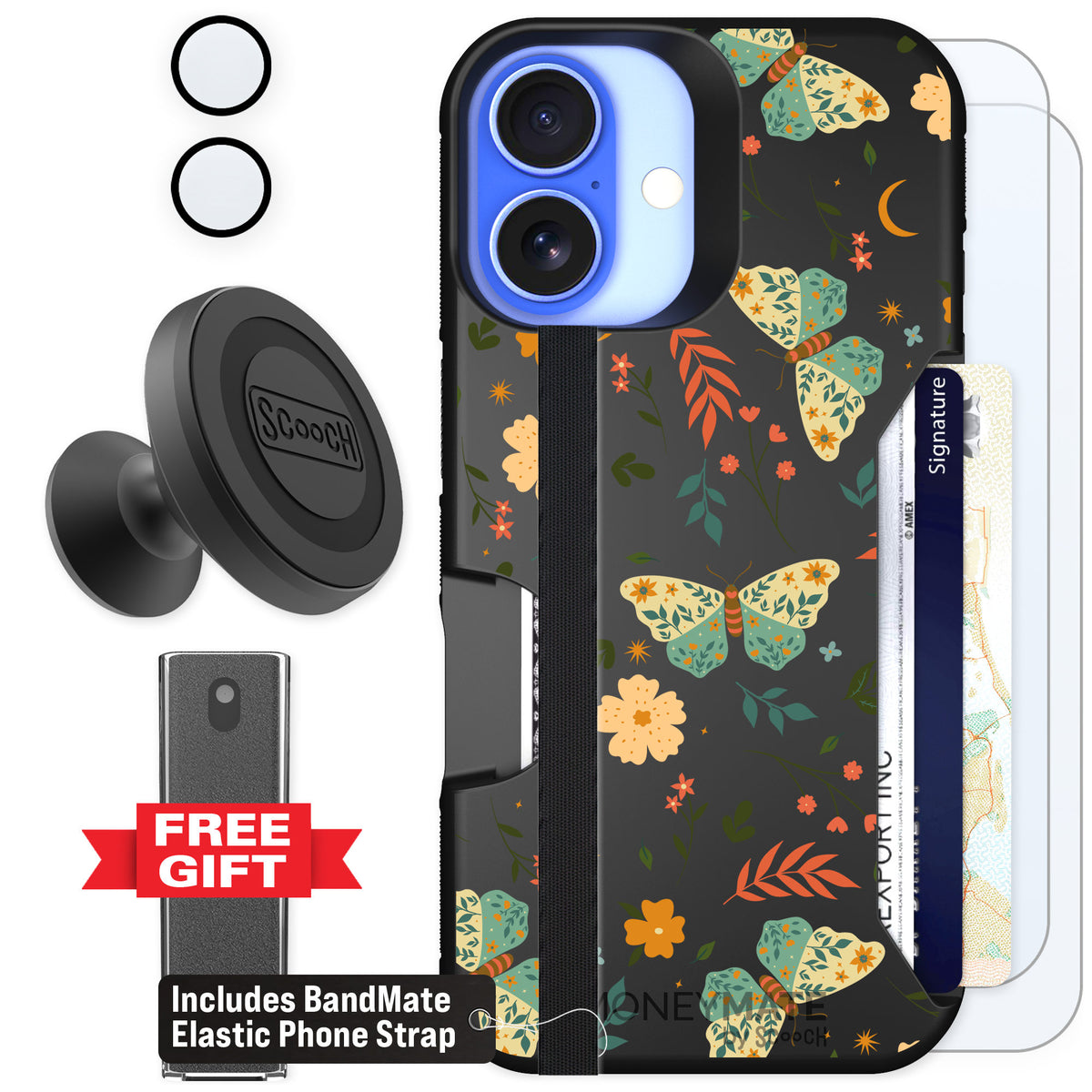 Scooch Moneymate Boho Nights for iPhone 16 β Defender Bundle