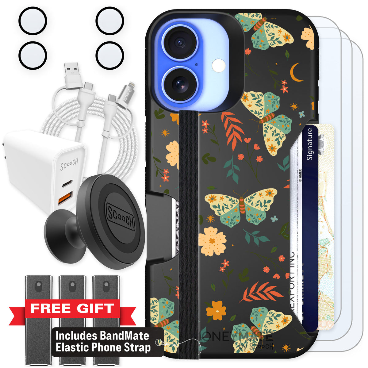 Scooch Moneymate Boho Nights for iPhone 16 β Ultimate Bundle