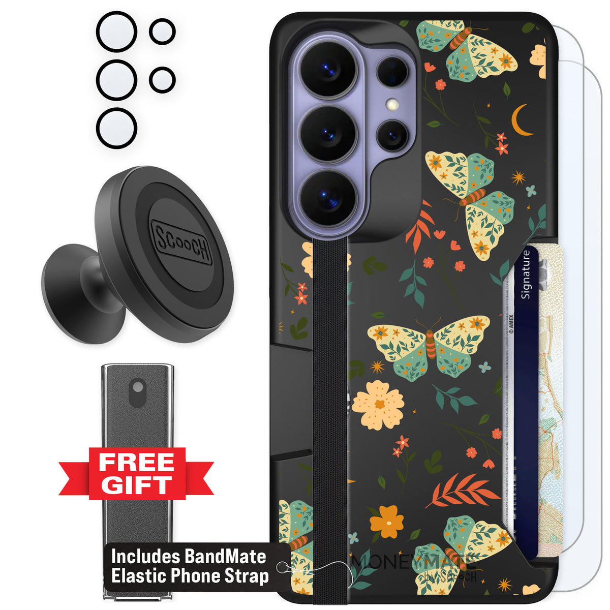 Scooch Moneymate Boho Nights for Galaxy S26 Ultra β Defender Bundle