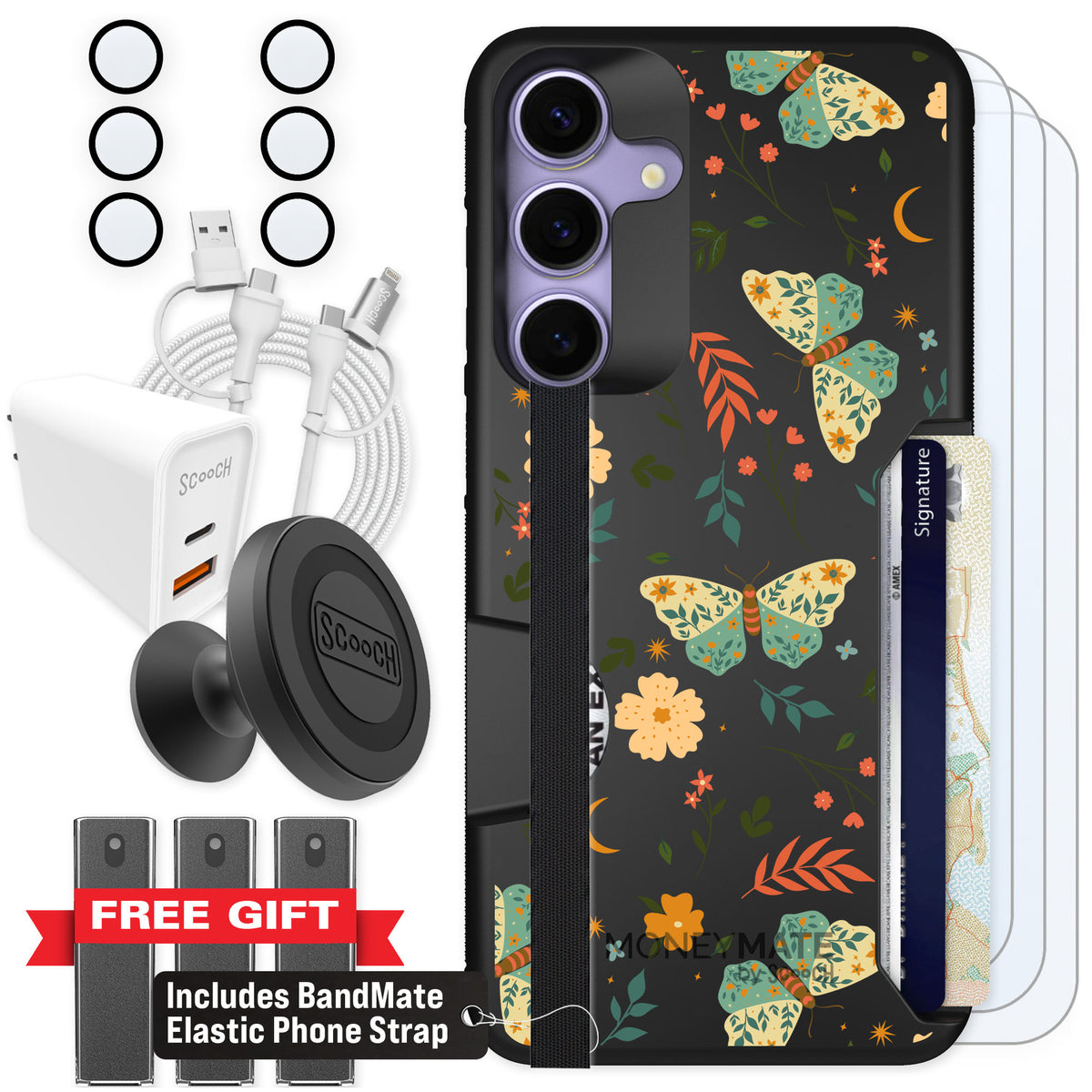 Scooch Moneymate Boho Nights for Galaxy S25+ β Ultimate Bundle
