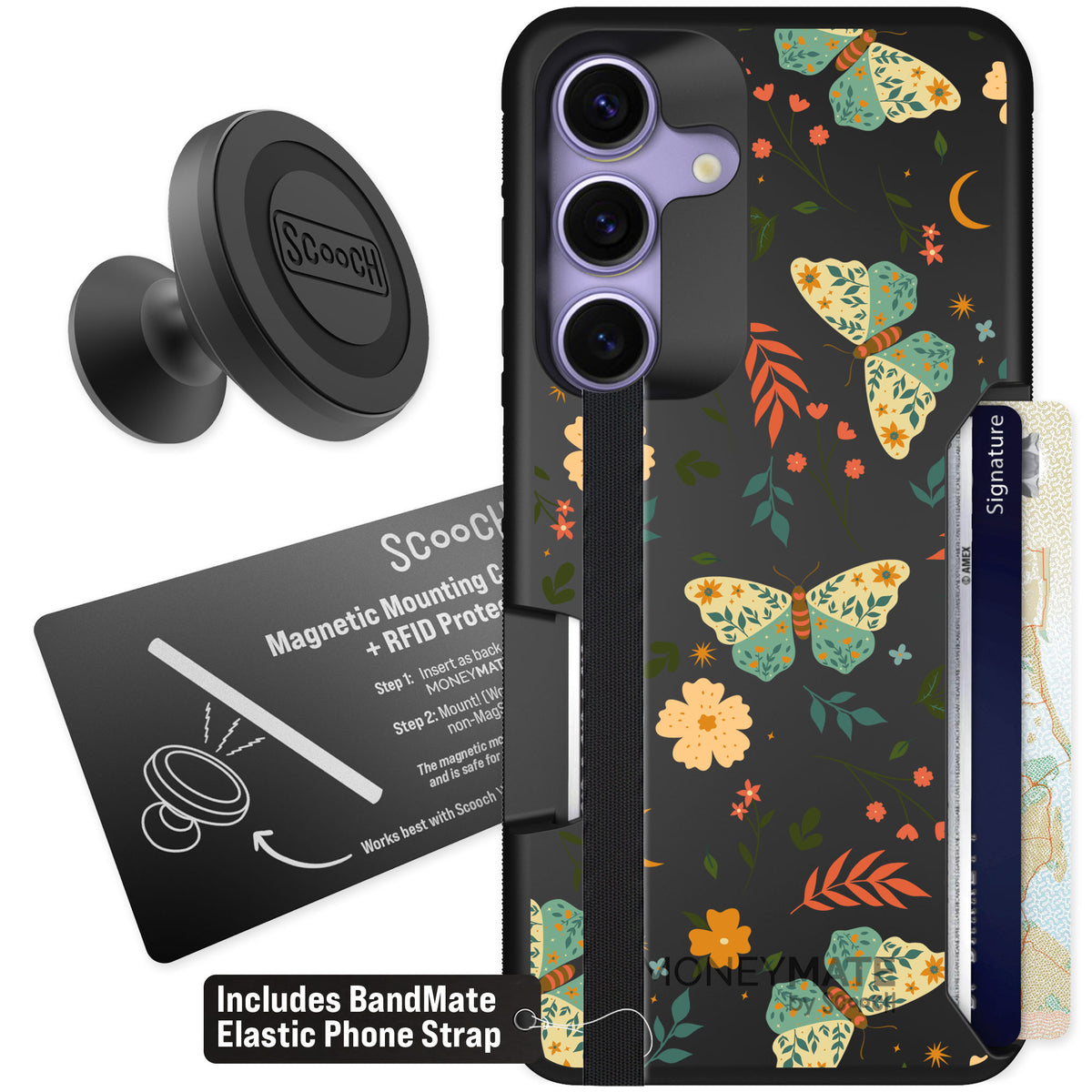 Scooch Moneymate Boho Nights for Galaxy S25 β Starter Bundle