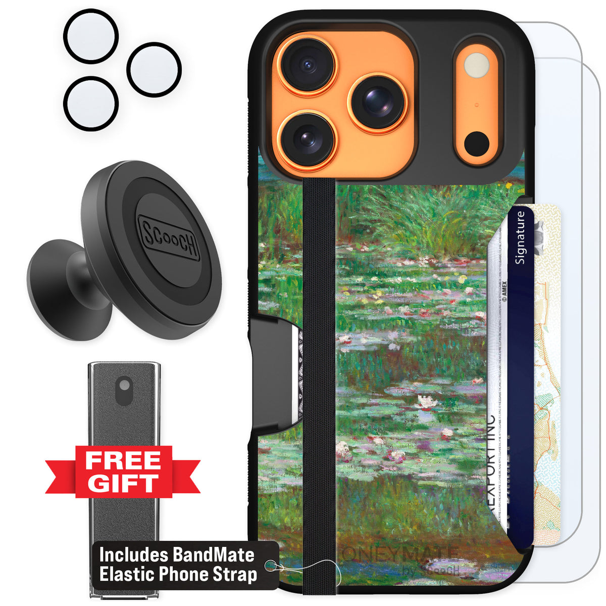 Scooch Moneymate Japanese Footbridge for iPhone 17 Pro β Defender Bundle