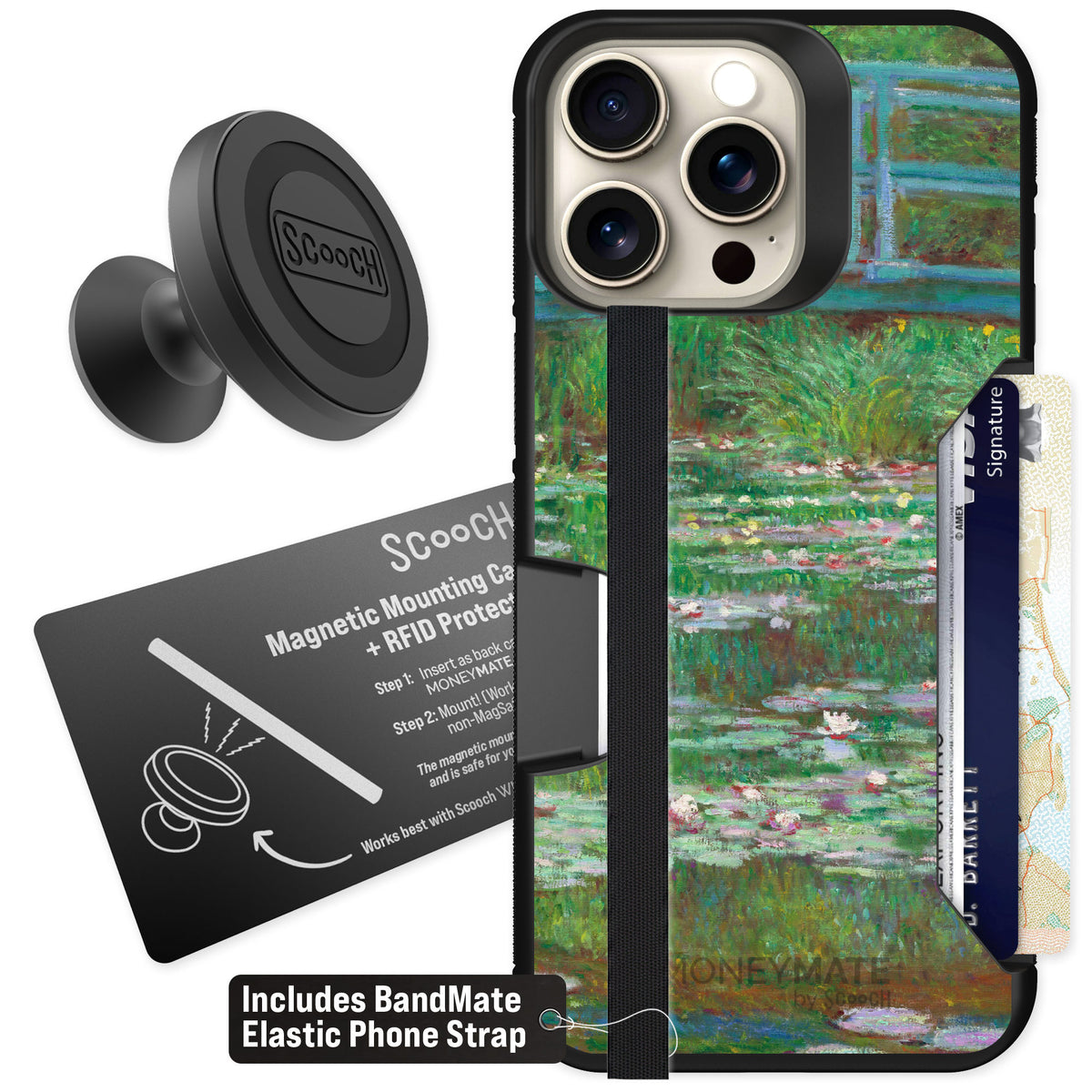 Scooch Moneymate Japanese Footbridge for iPhone 15 Pro Max β Starter Bundle