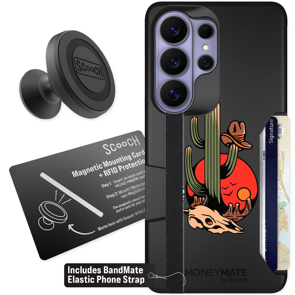 Scooch Moneymate Cactus Flash for Galaxy S26 Ultra β Starter Bundle