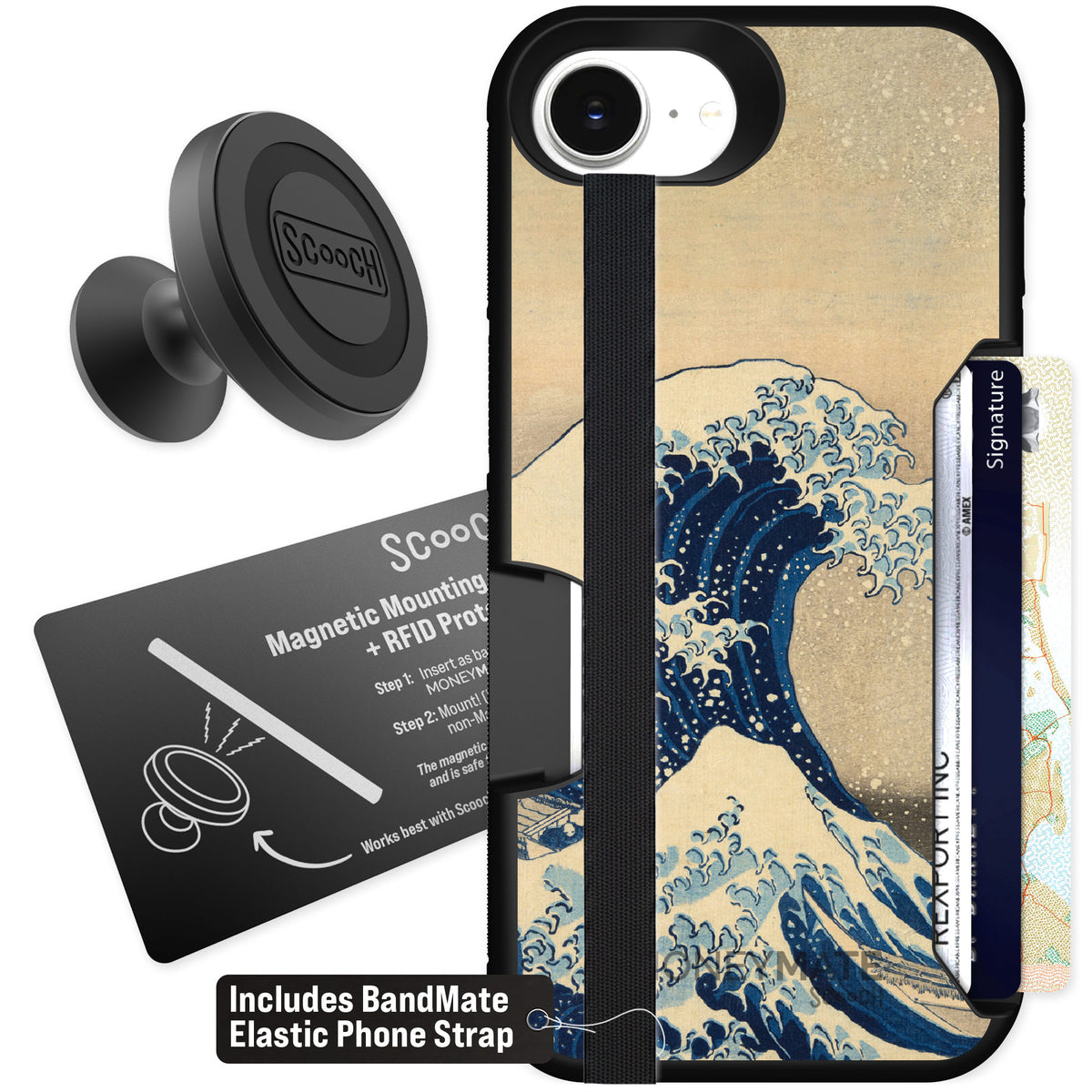 Scooch Moneymate Great Wave for iPhone 17e β Starter Bundle
