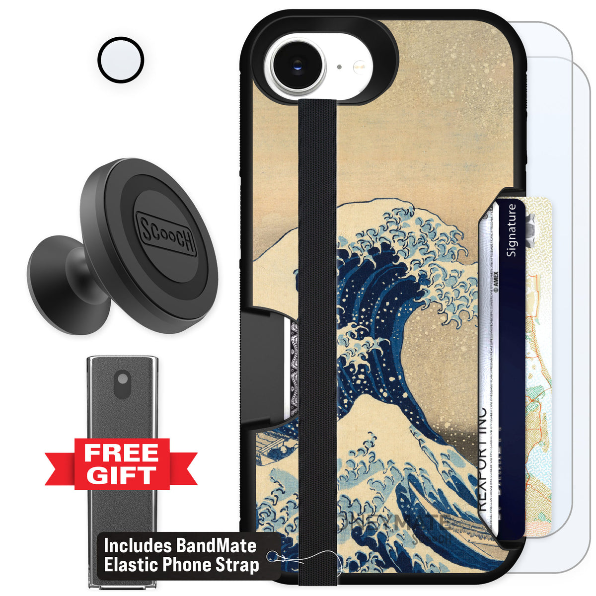 Scooch Moneymate Great Wave for iPhone 16e β Defender Bundle