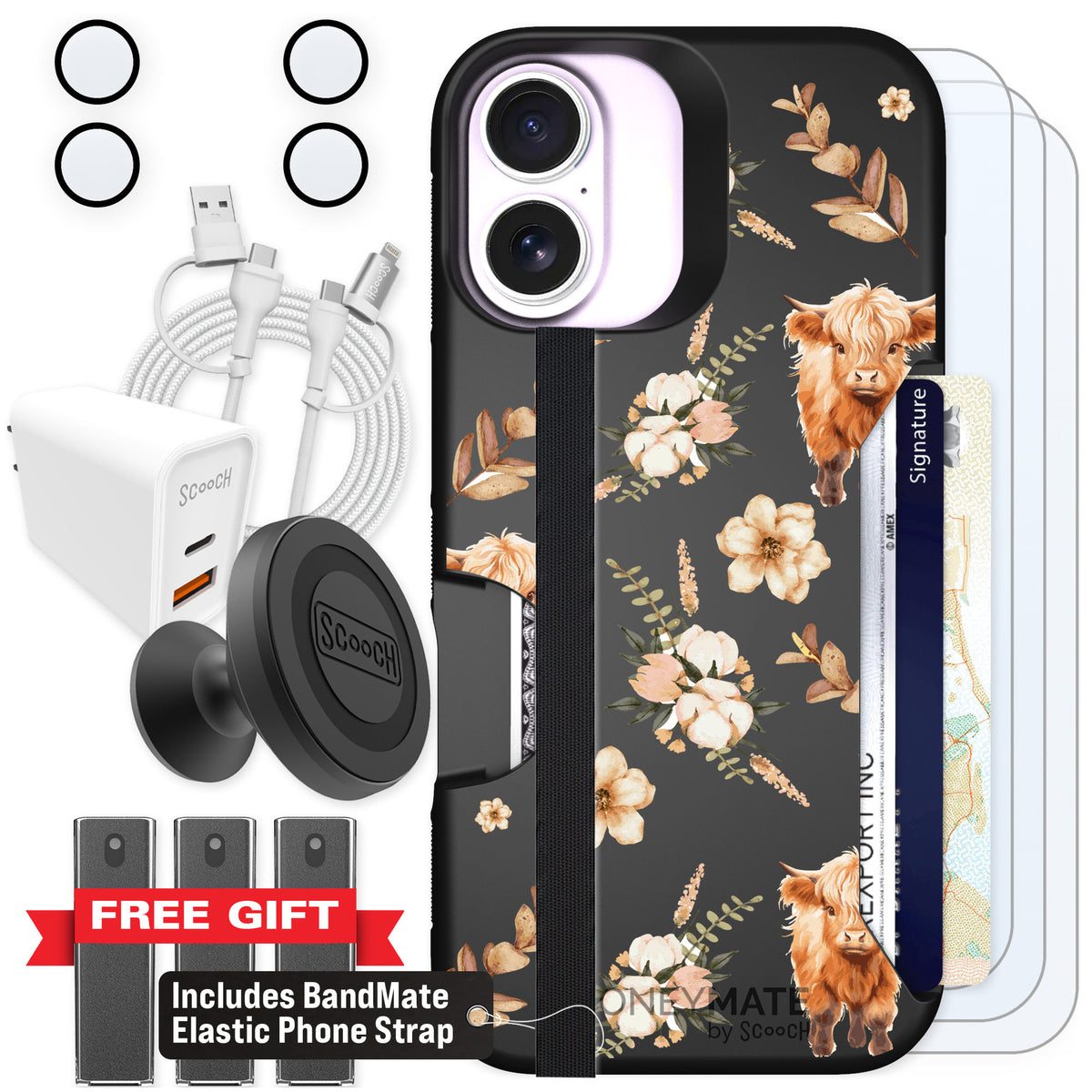 Scooch Moneymate Baby Cow for iPhone 17 — Ultimate Bundle