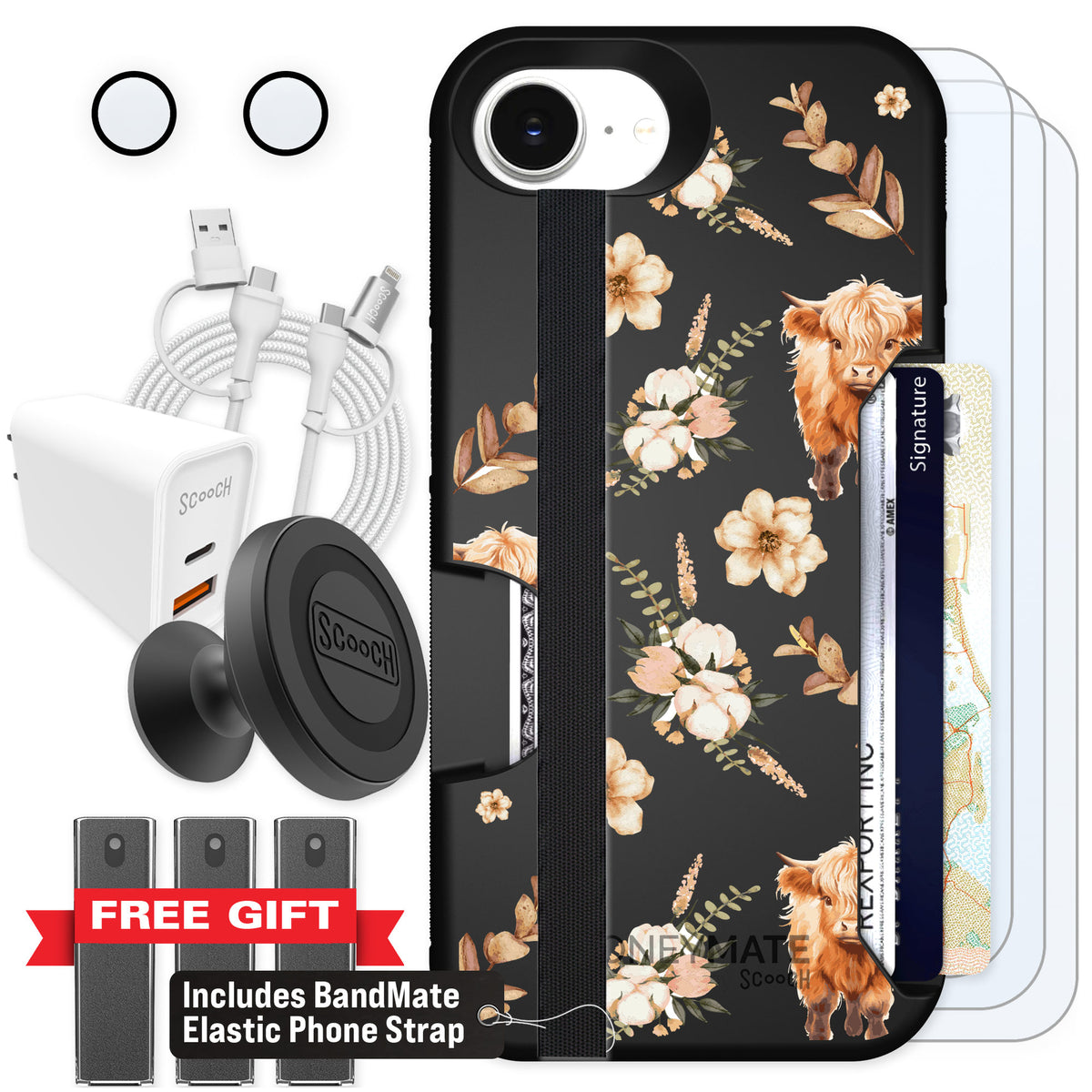 Scooch Moneymate Baby Cow for iPhone 17e — Ultimate Bundle