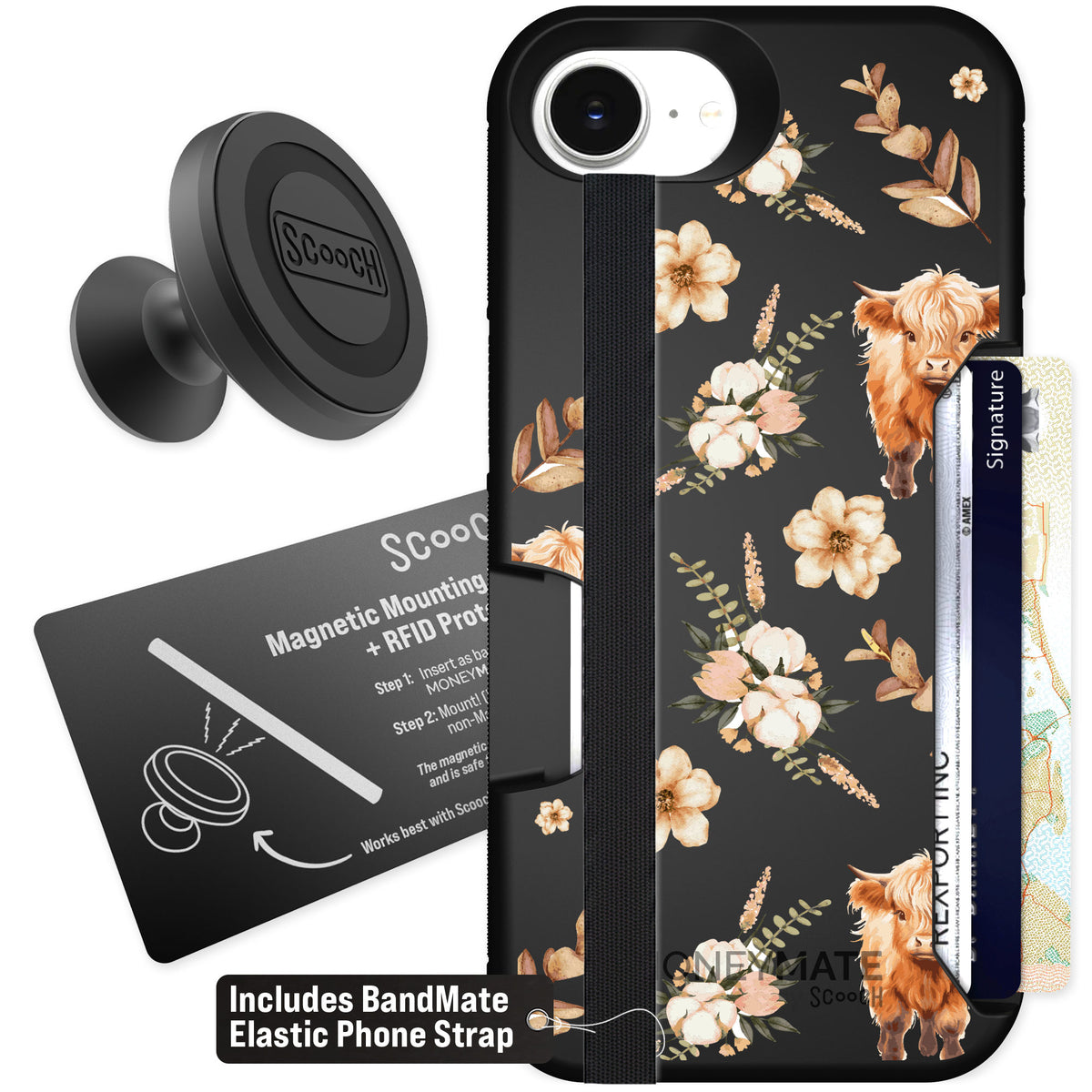 Scooch Moneymate Baby Cow for iPhone 16e — Starter Bundle