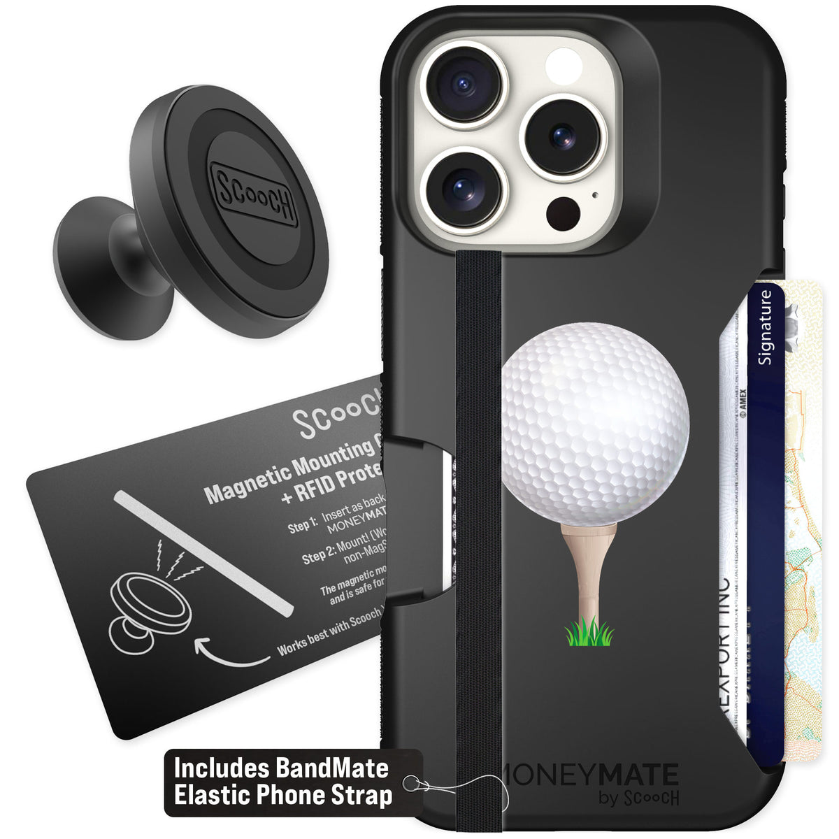 Scooch Moneymate Tee Time for iPhone 16 Pro β Starter Bundle