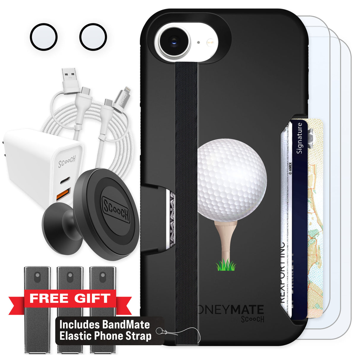 Scooch Moneymate Tee Time for iPhone 16e β Ultimate Bundle