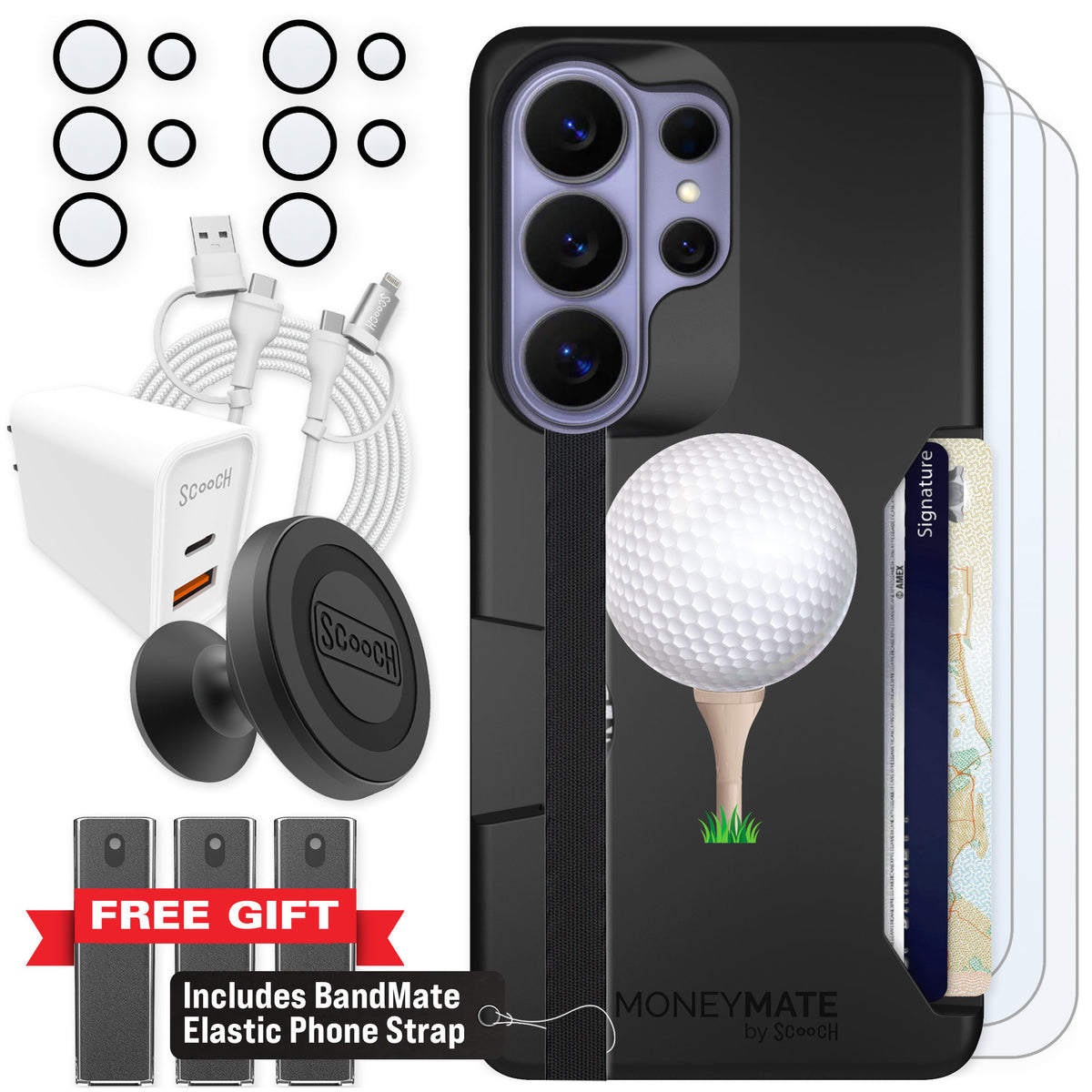 Scooch Moneymate Tee Time for Galaxy S26 Ultra β Ultimate Bundle
