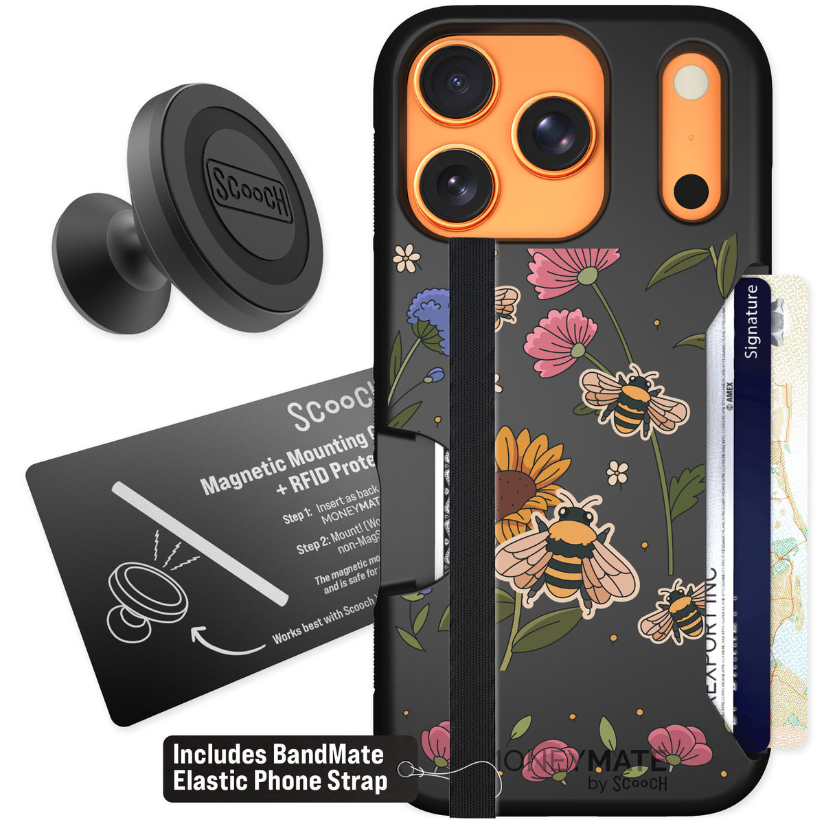 Scooch Moneymate Bee Happy for iPhone 17 Pro β Starter Bundle