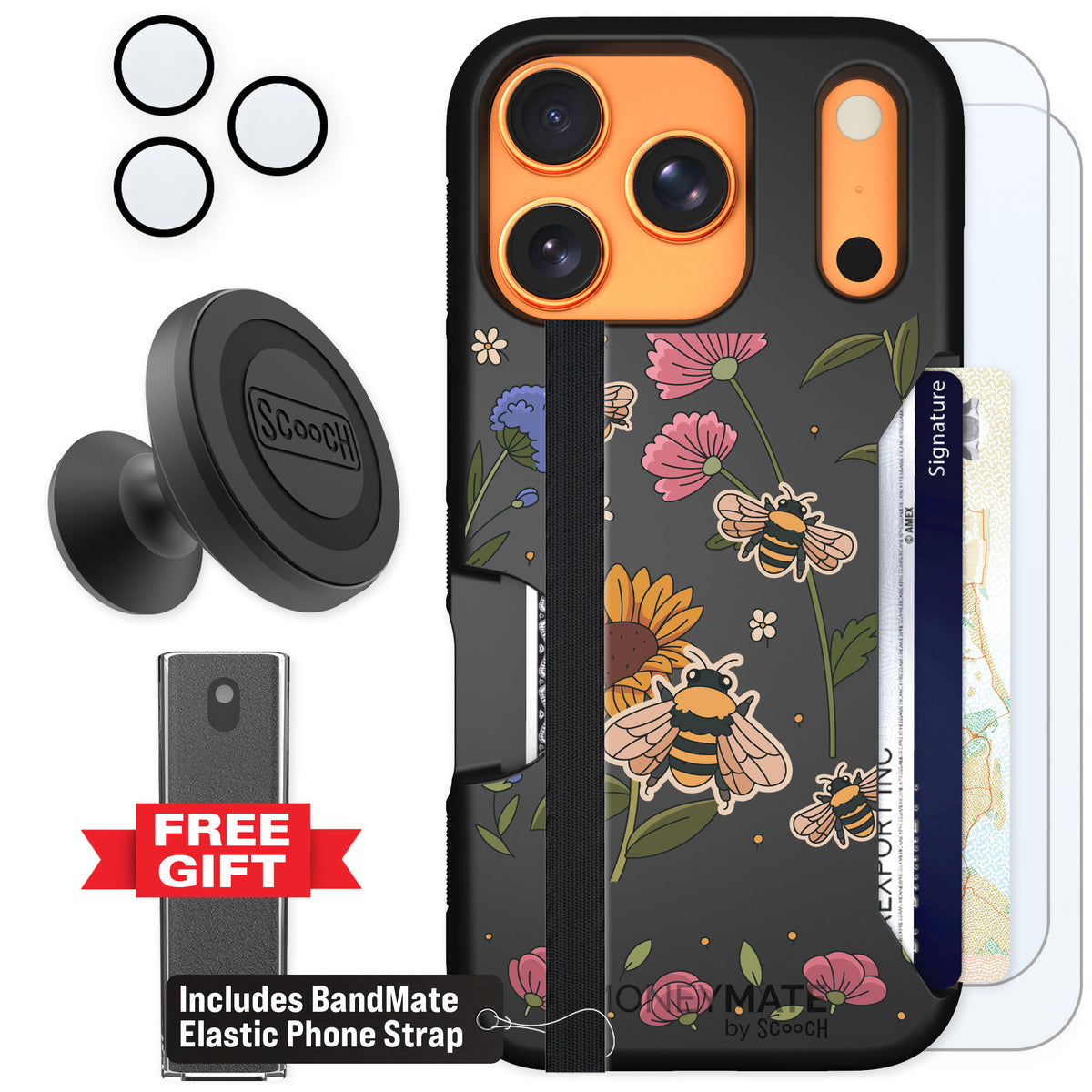 Scooch Moneymate Bee Happy for iPhone 17 Pro β Defender Bundle