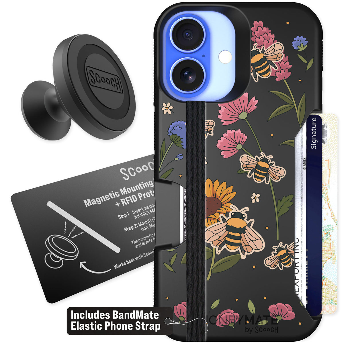 Scooch Moneymate Bee Happy for iPhone 16 β Starter Bundle