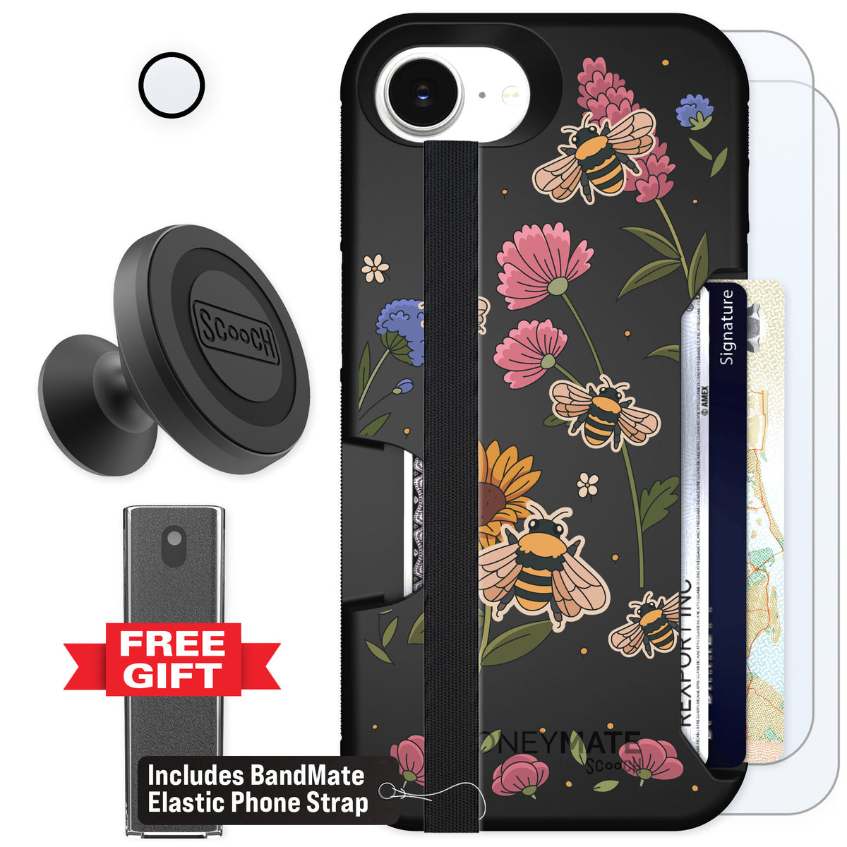 Scooch Moneymate Bee Happy for iPhone 16e β Defender Bundle